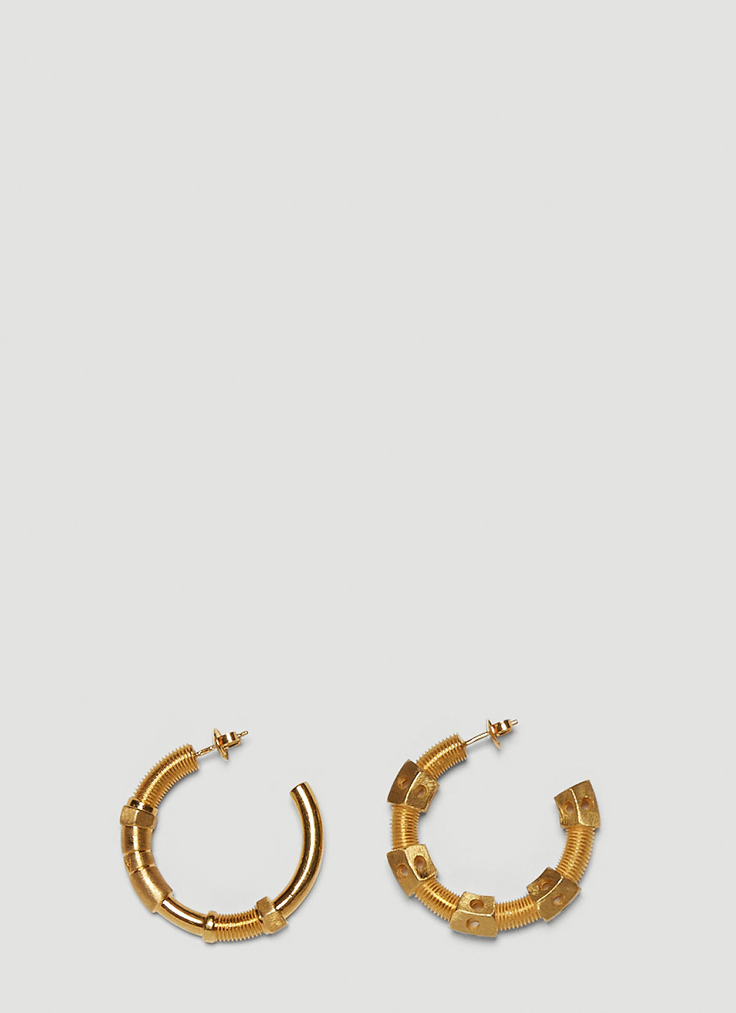 Thread Large Hoop Earrings