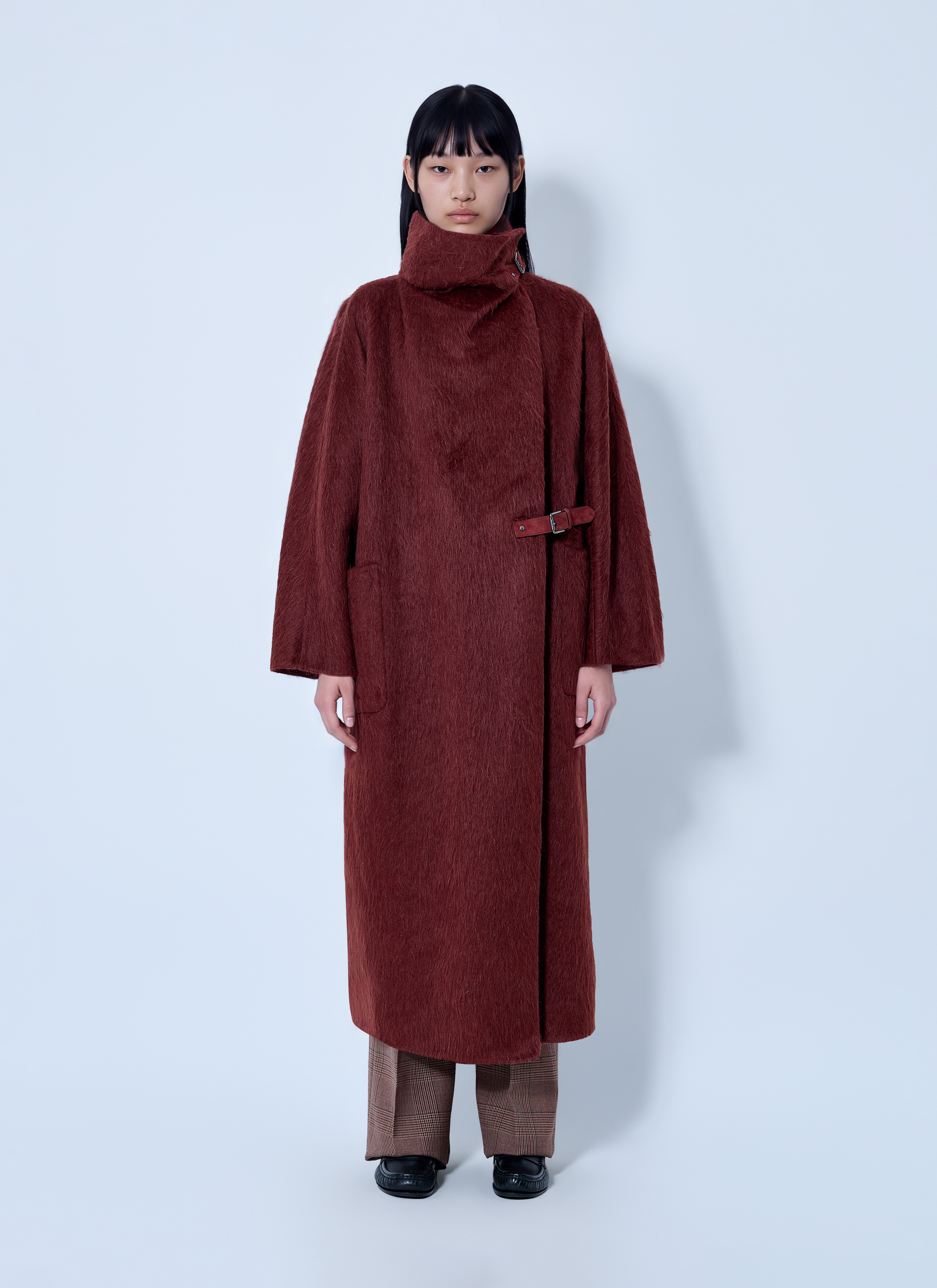 Max Mara Max Mara Alpaca and Wool Wrap Coat