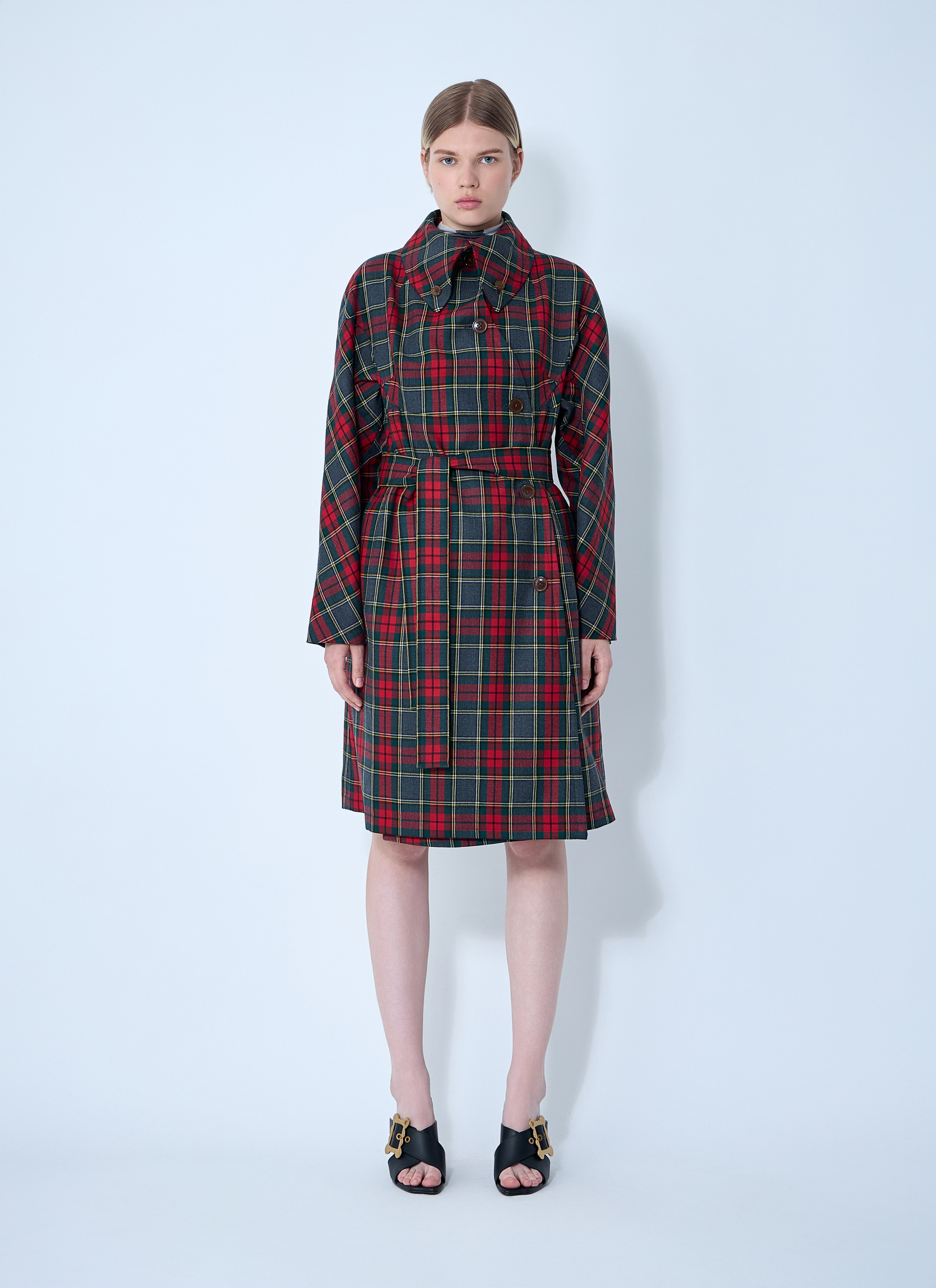 【Vivienne Westwood】CJコート チェック Vivienne Westwood Women's' CJ Coat in Red | LN-CC®