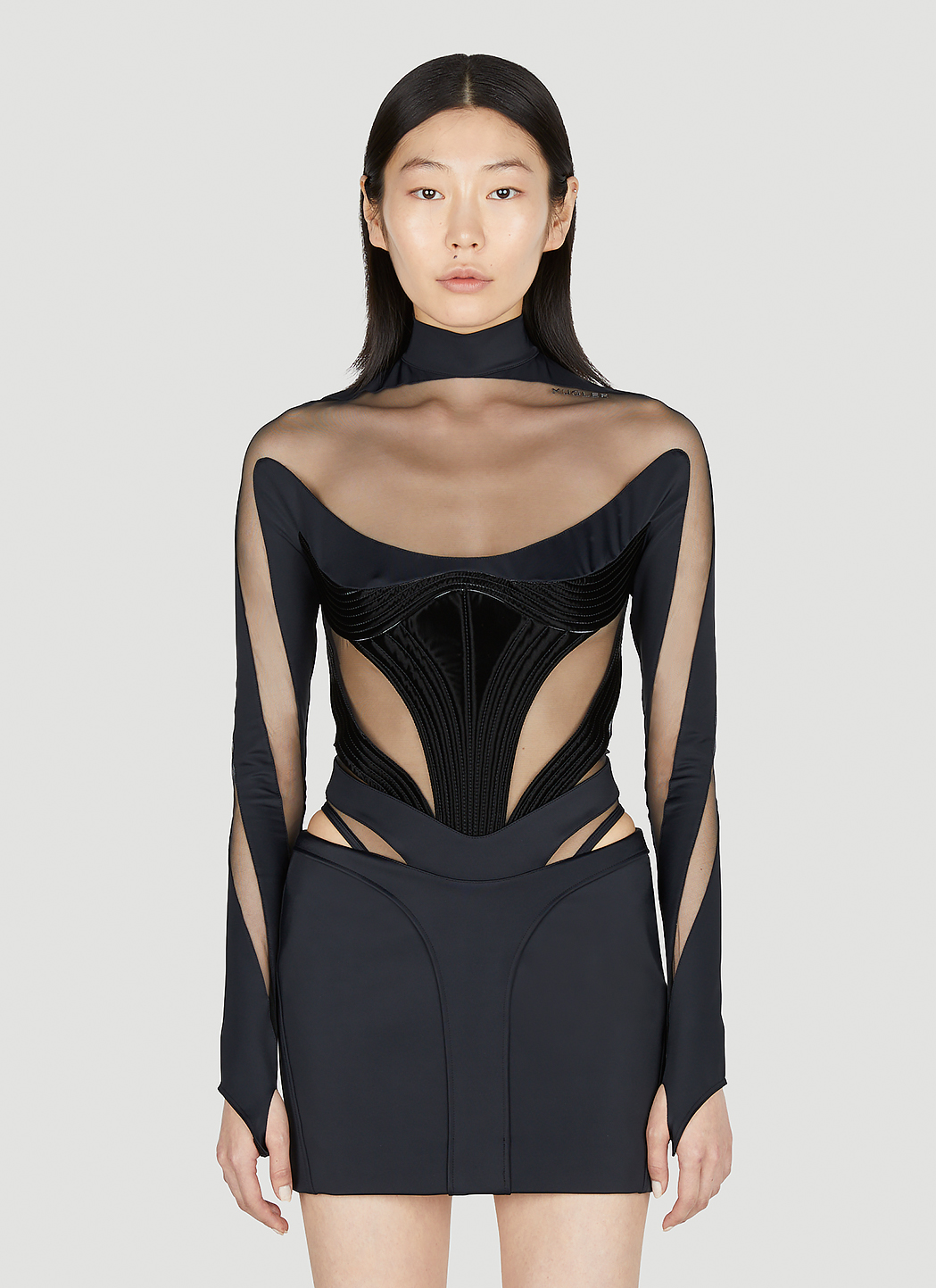 Cut Out Illusion Bodysuit
