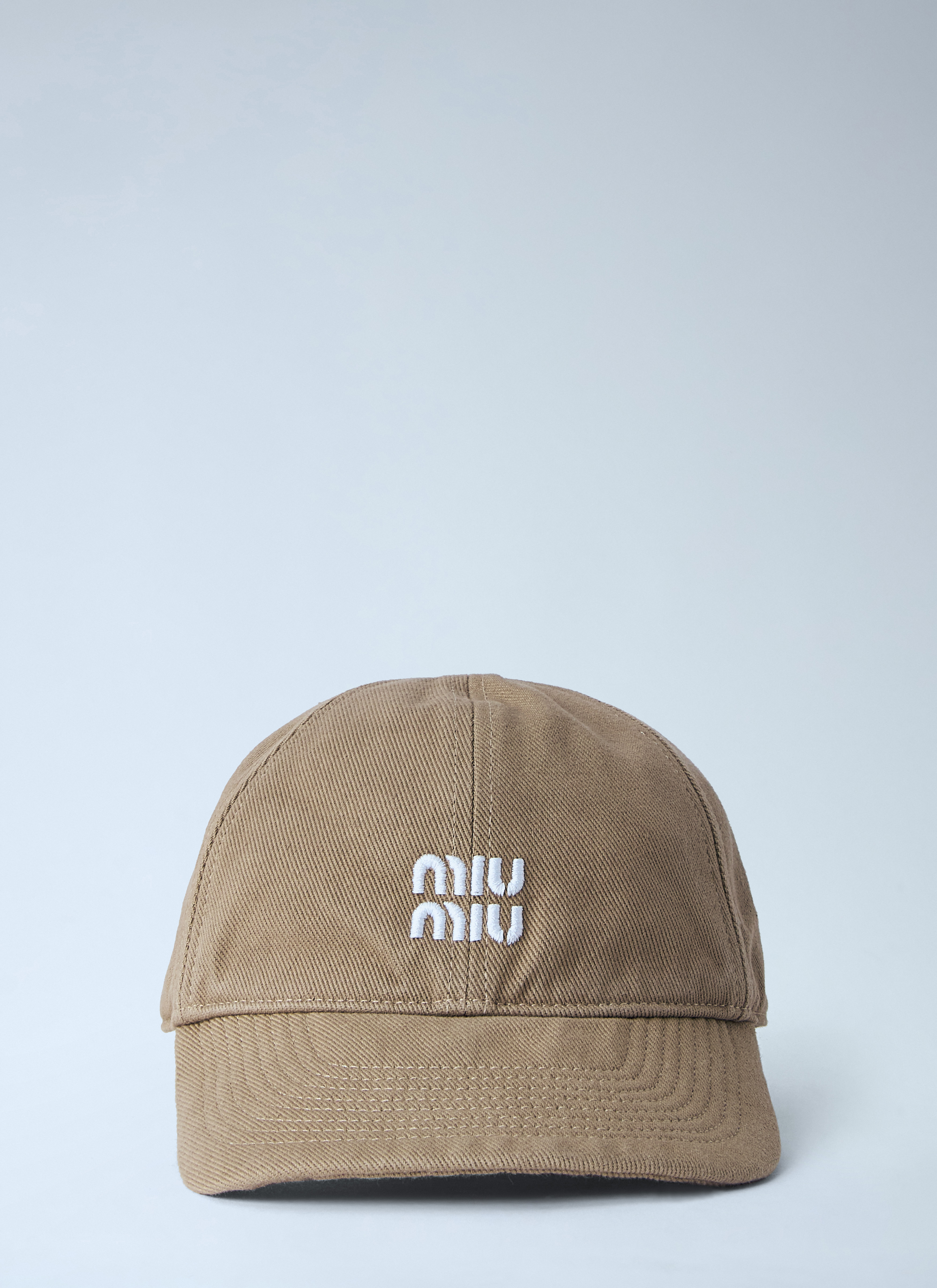Miu Miu Miu Miu Embroidered Logo Cap