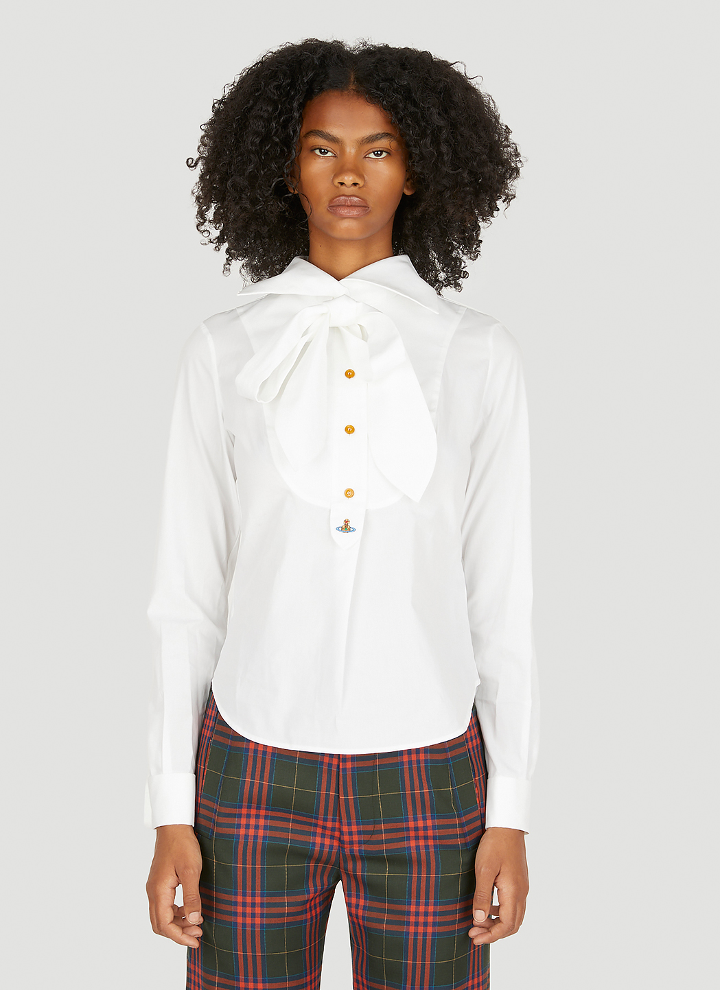 Vivienne Westwood Unisex Bow Tie Shirt in White | LN-CC®