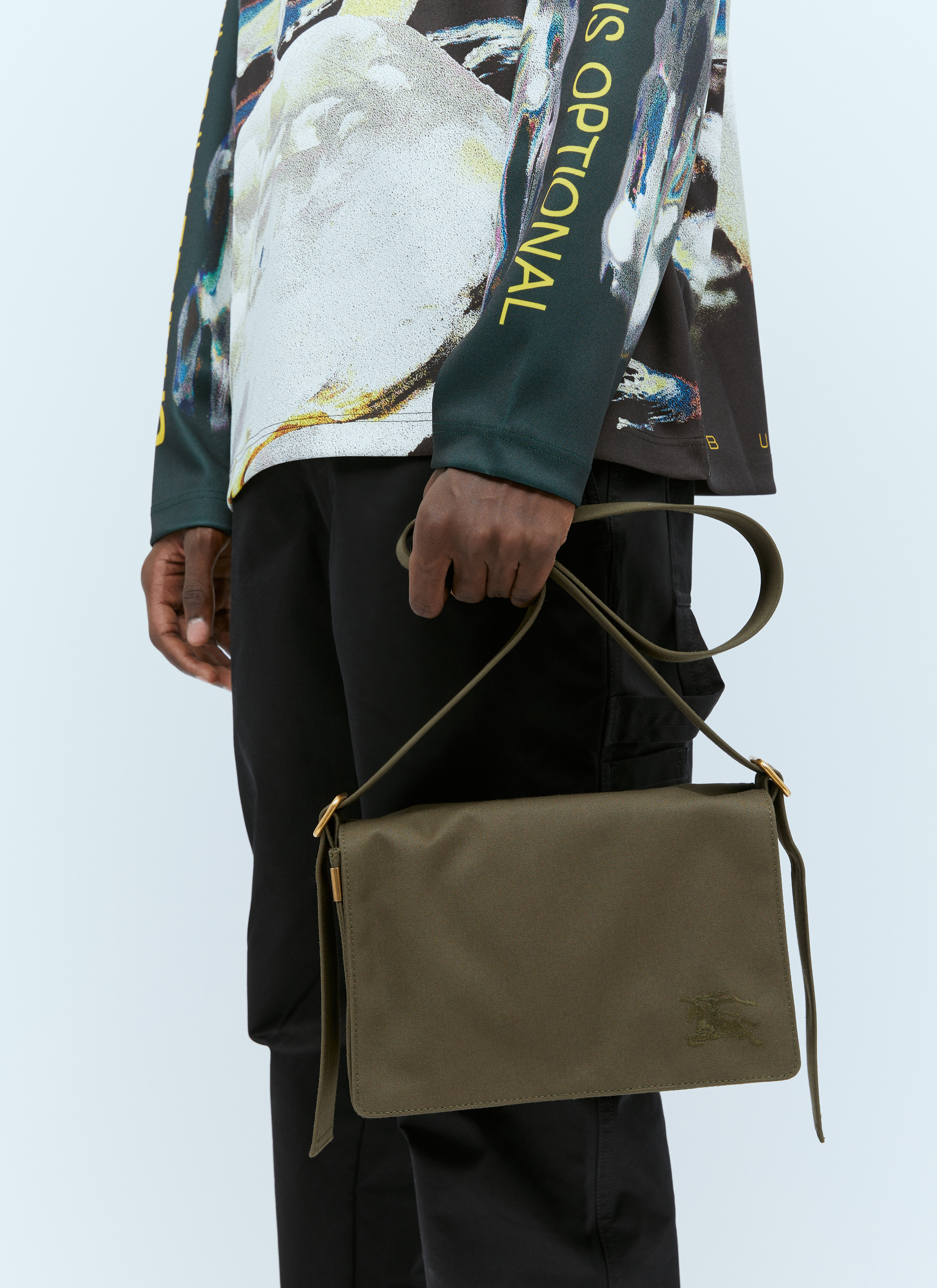 Burberry Trench Crossbody Bag en Olive pour homme | LN-CC®
