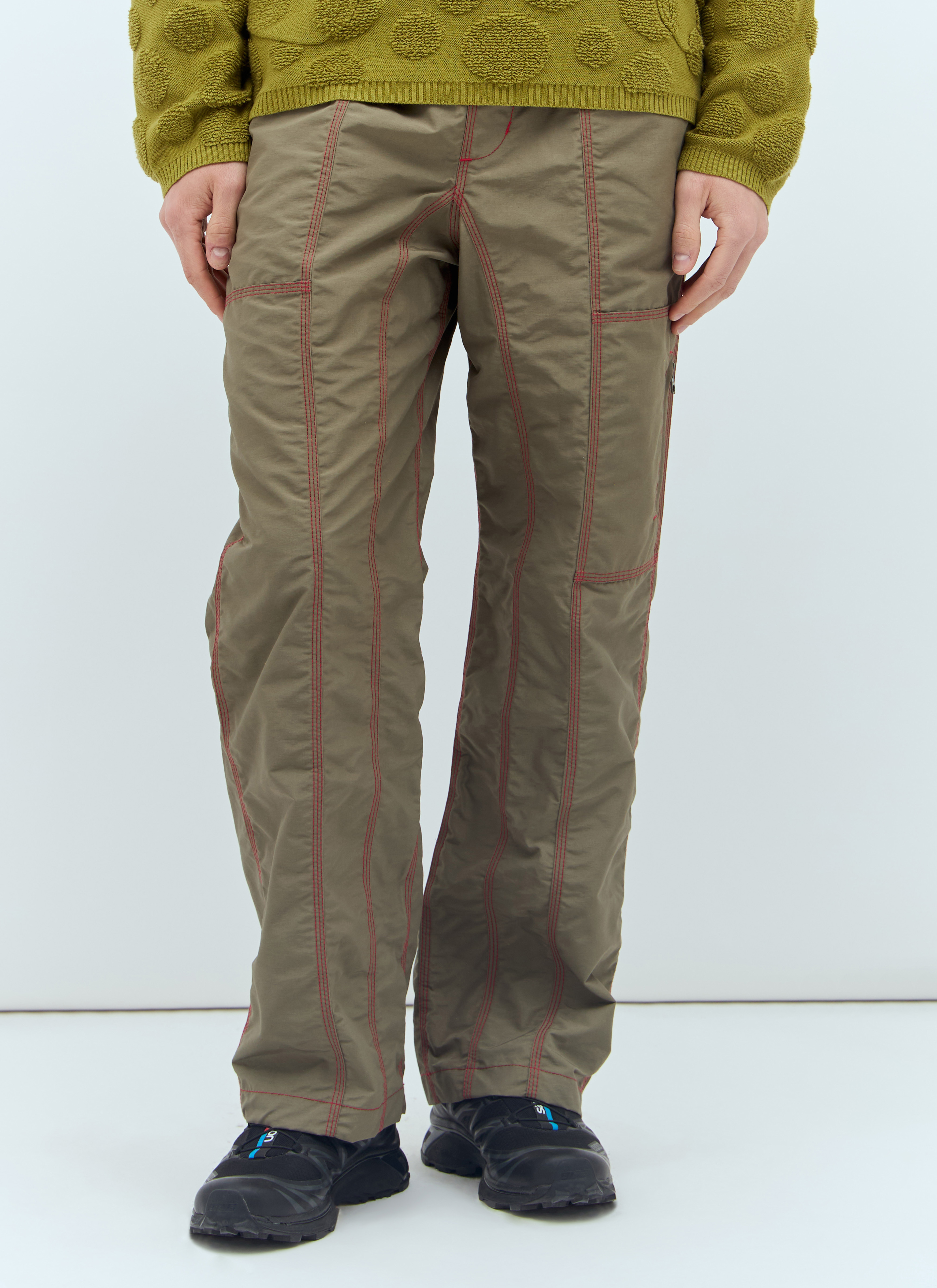 Brain Dead Men's' Triple Needle Bishop Pants in Green | LN-CC®