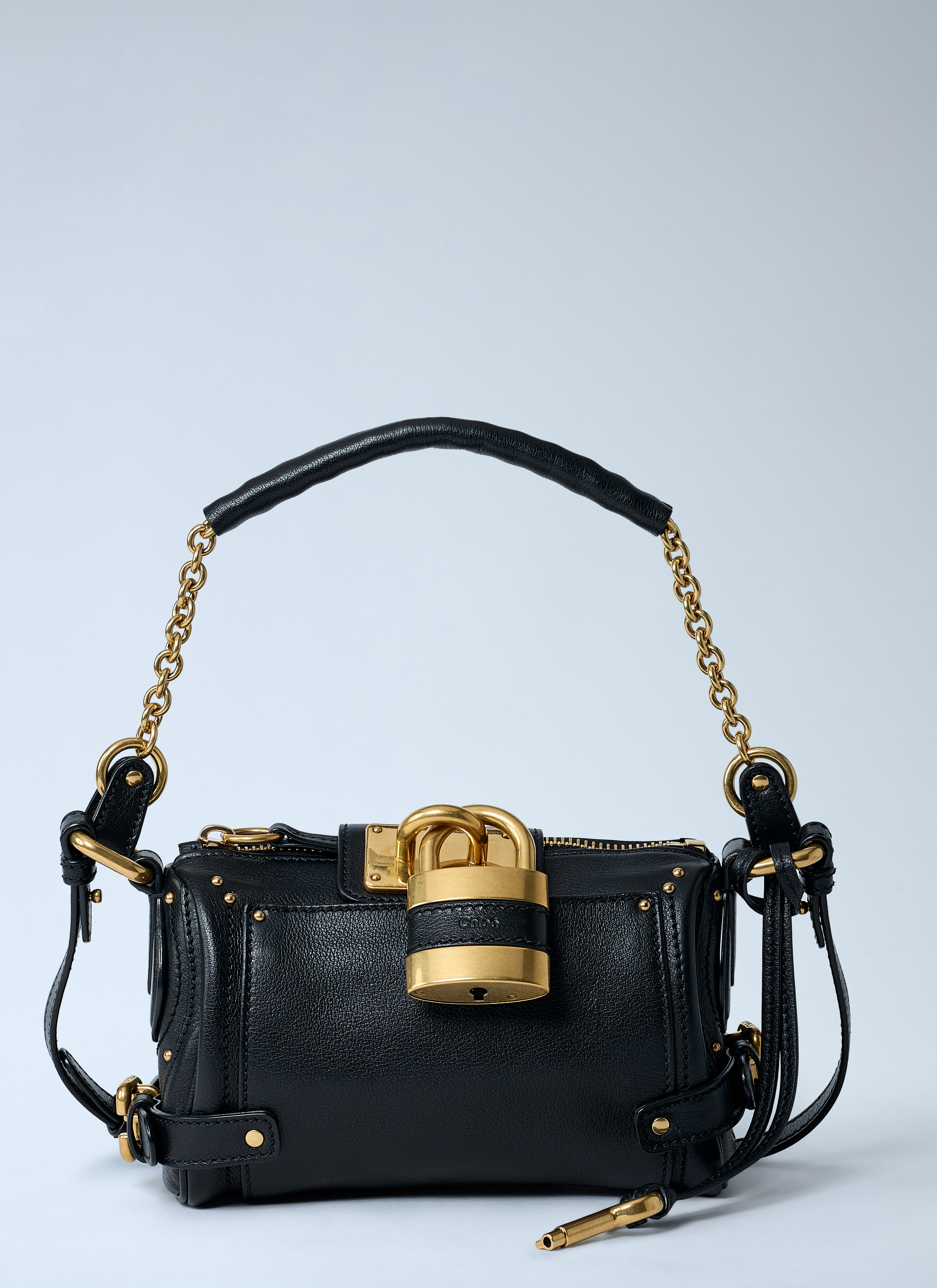 Chloé Women's' Small Paddington Chain Shoulder Bag in Black | LN-CC®