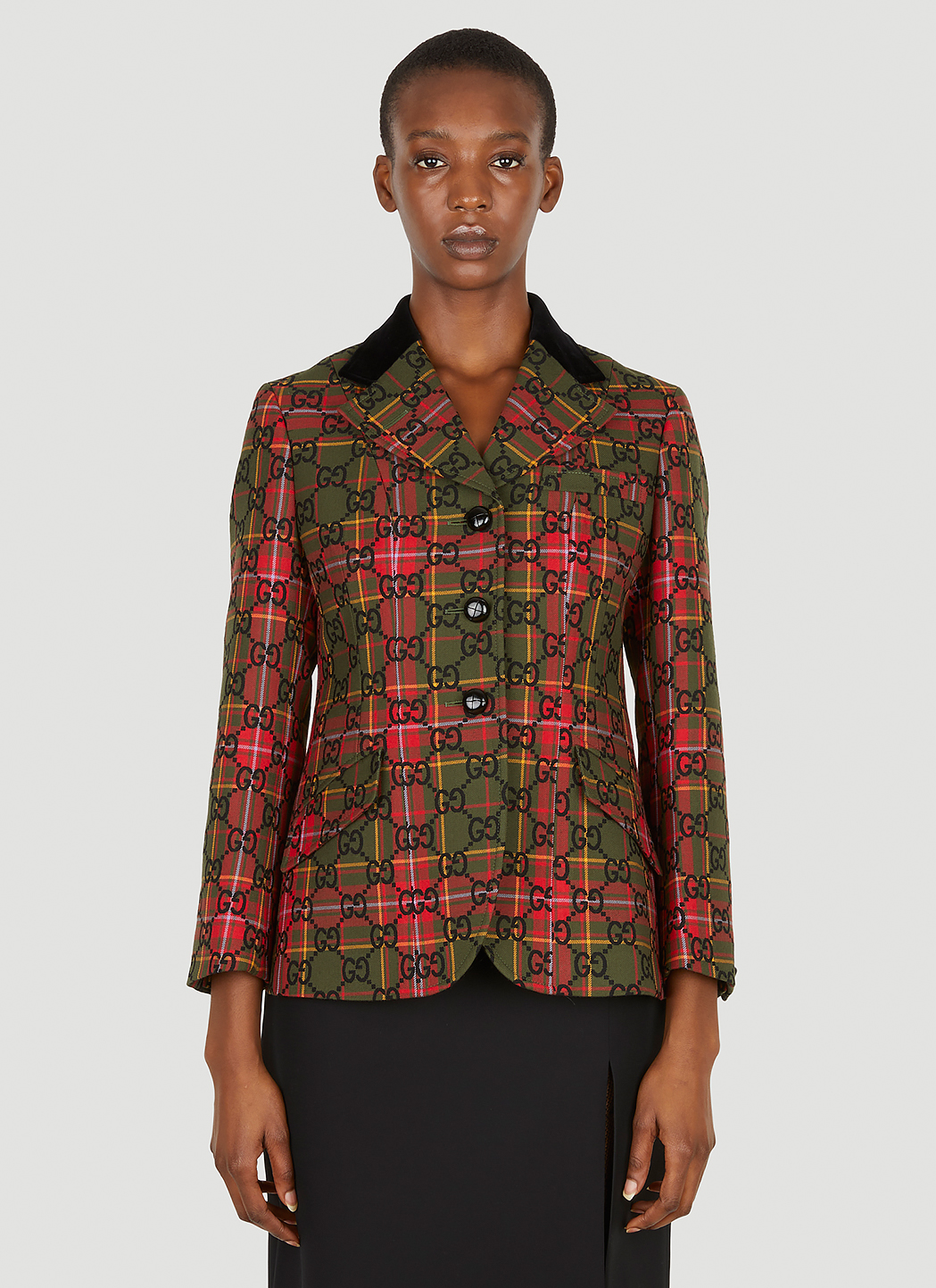 GG Tartan Blazer