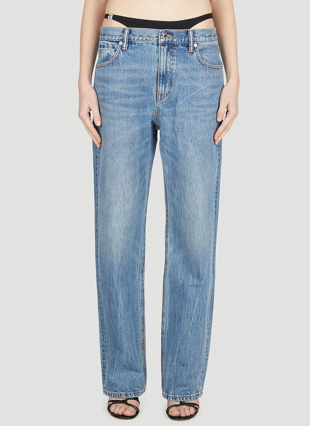 Alexander Wang Bikini Low Rise Jeans in Blue | LN-CC