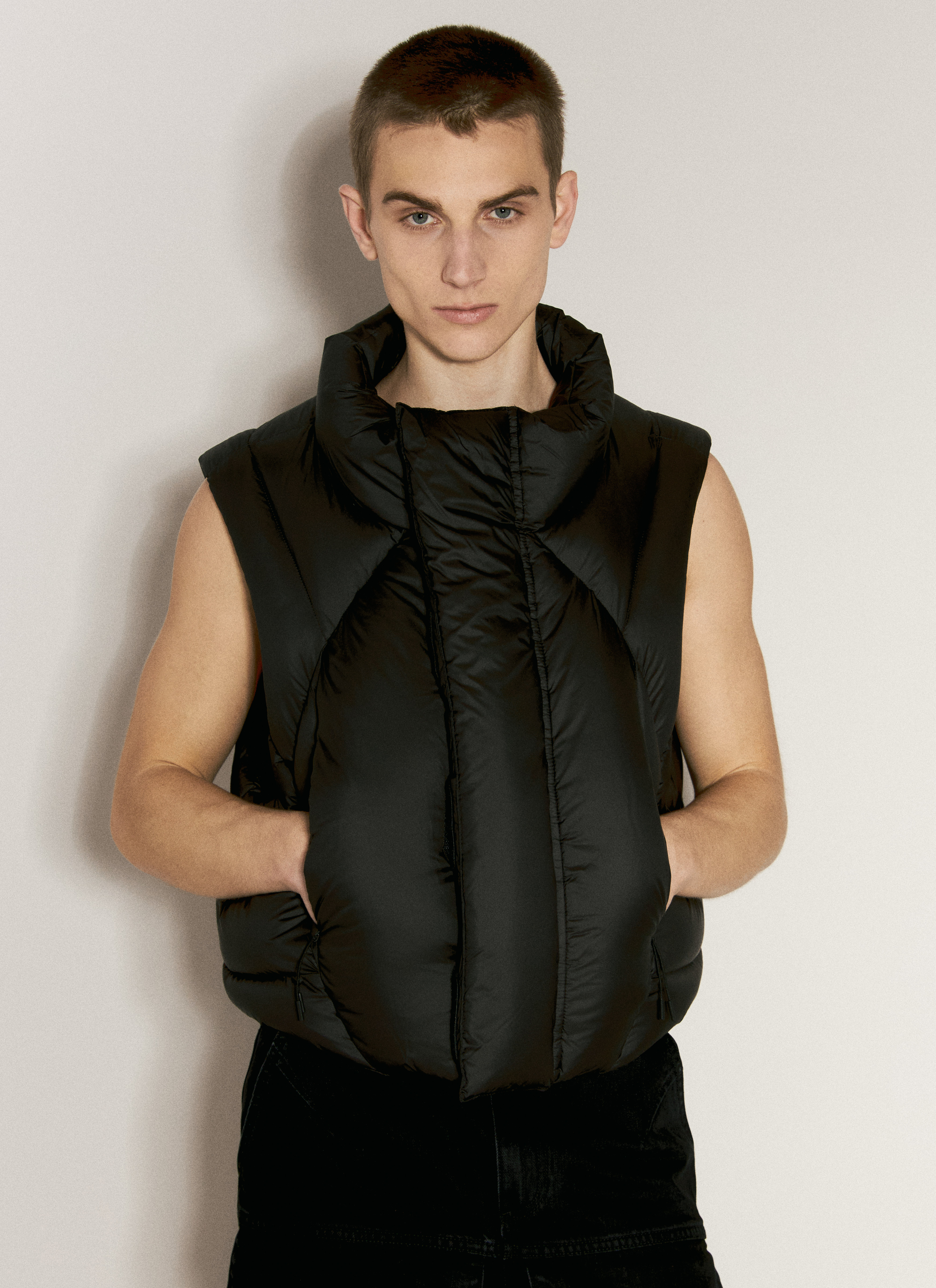 Entire Studios Women's' Padded Grid Vest in Black | LN-CC®