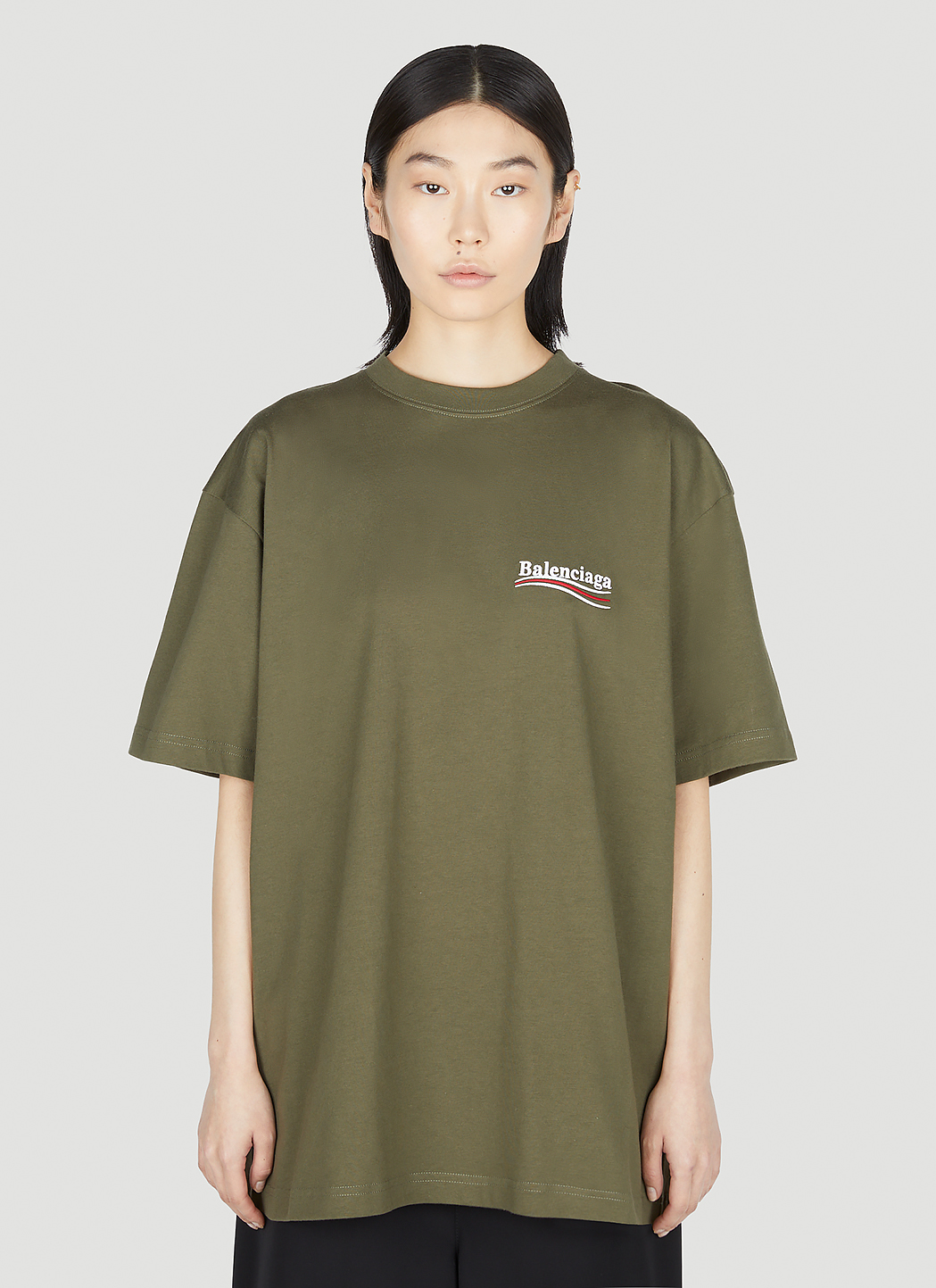 Shirt Balenciaga Green size 43 EU tour de cou  collar in Cotton   29283800