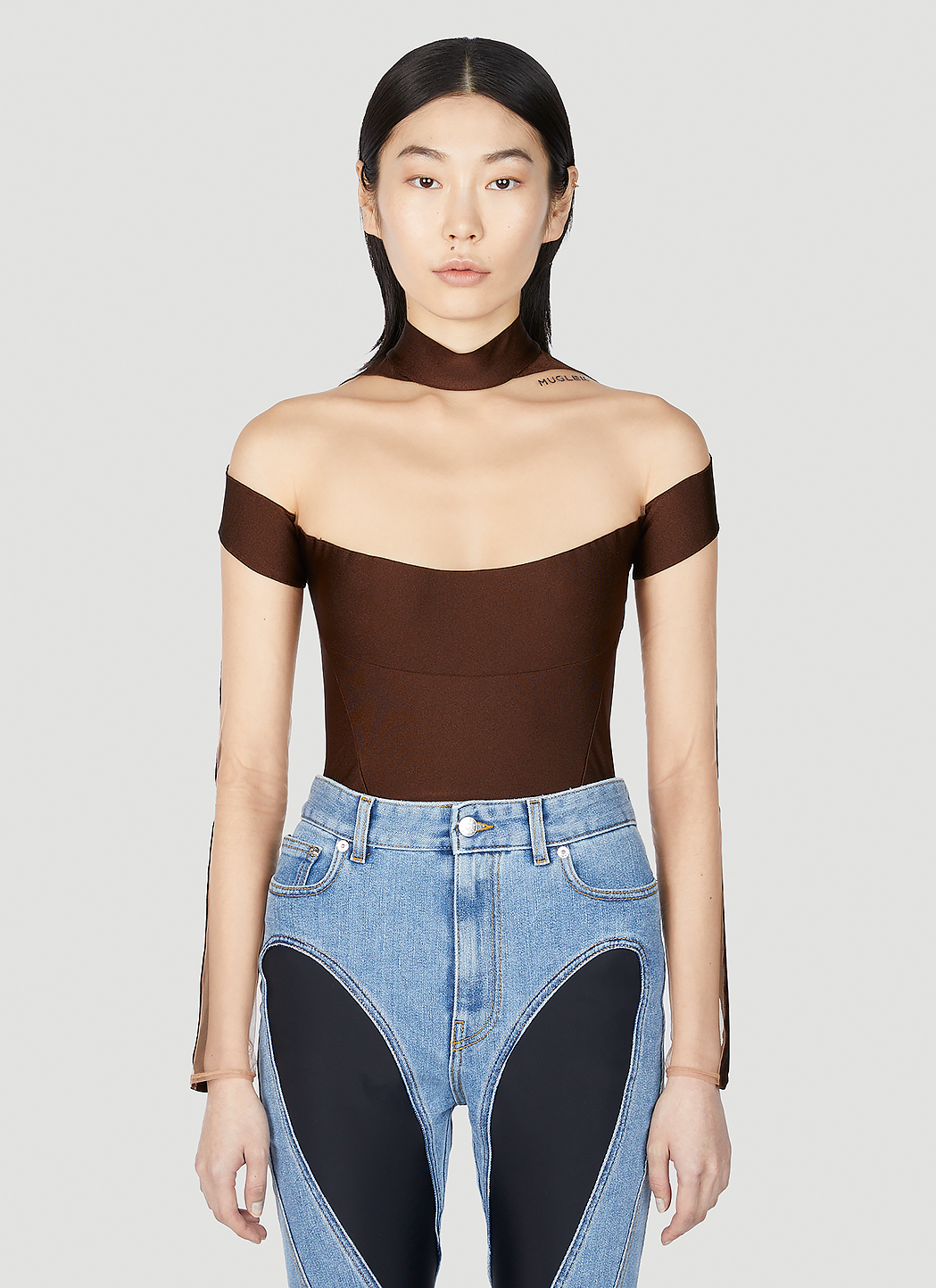 Cut Out Illusion Bodysuit