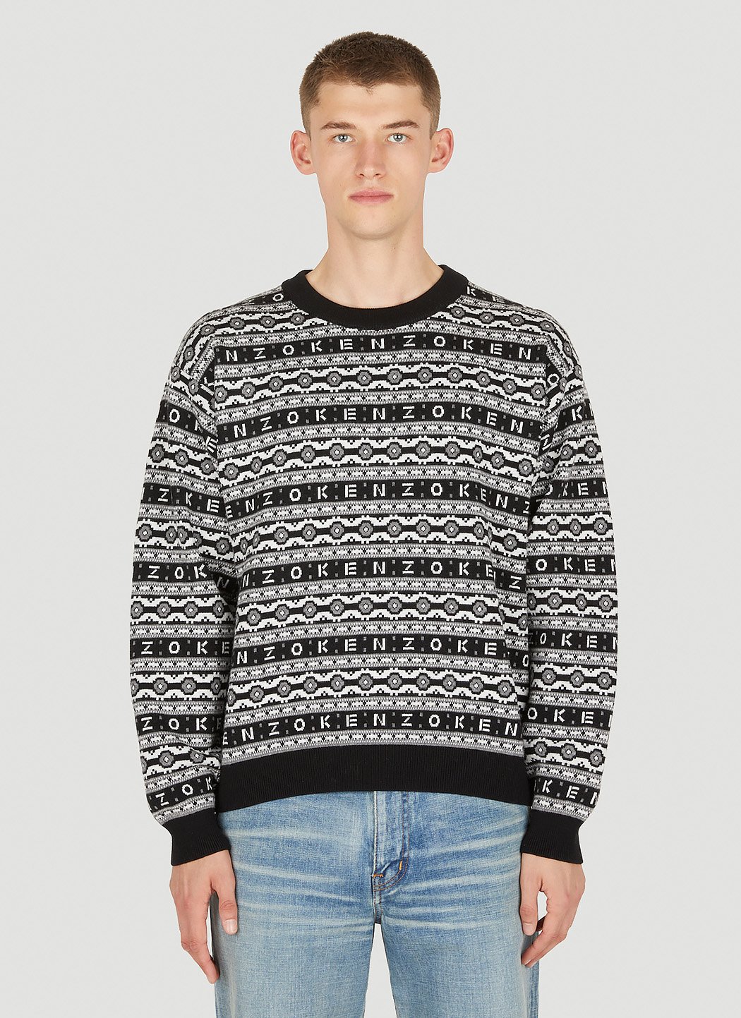 Jacquard Logo Sweater