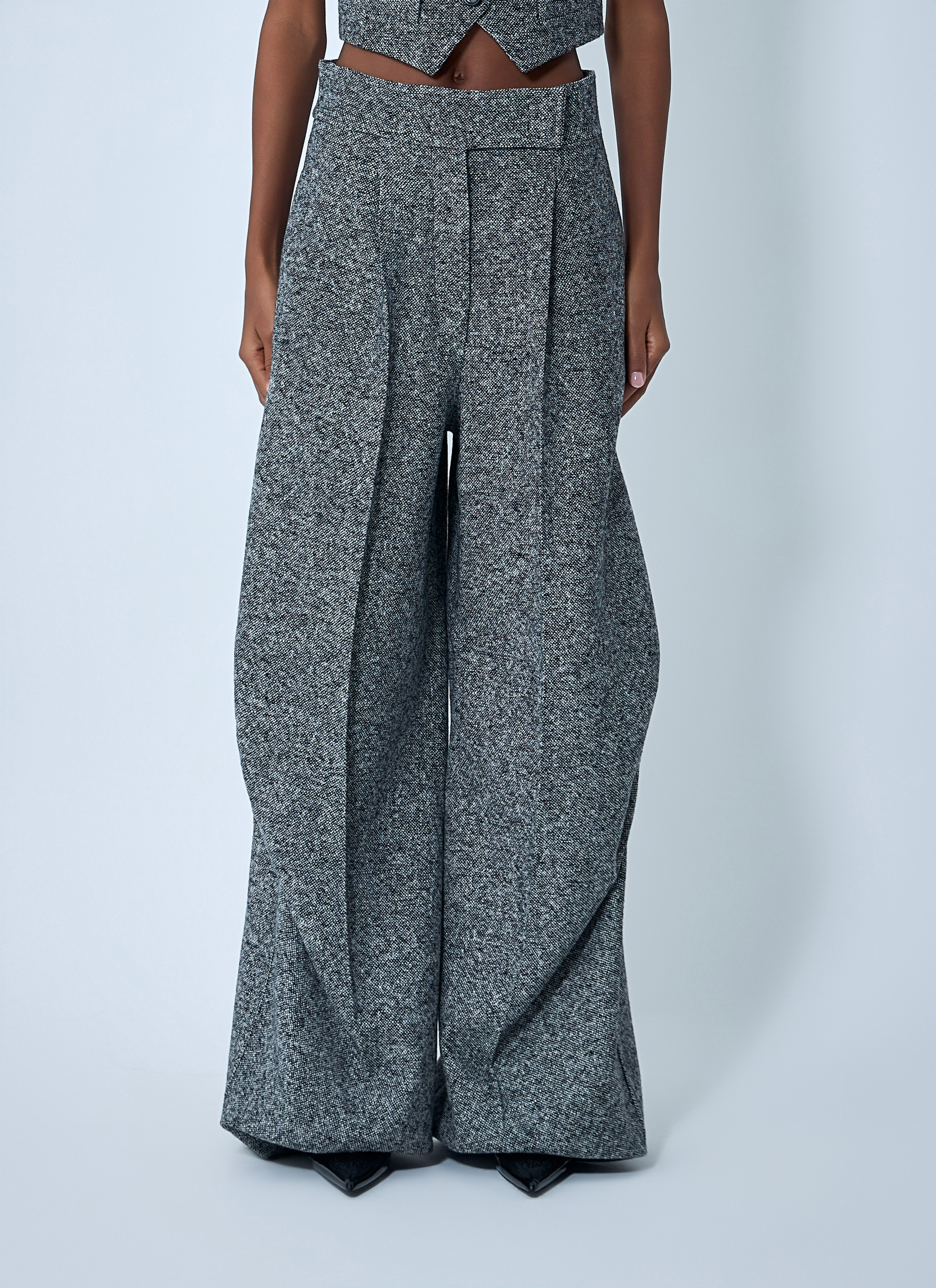 Max Mara Women's' Tailored Wool-And-Silk Pants in Grey | LN-CC®