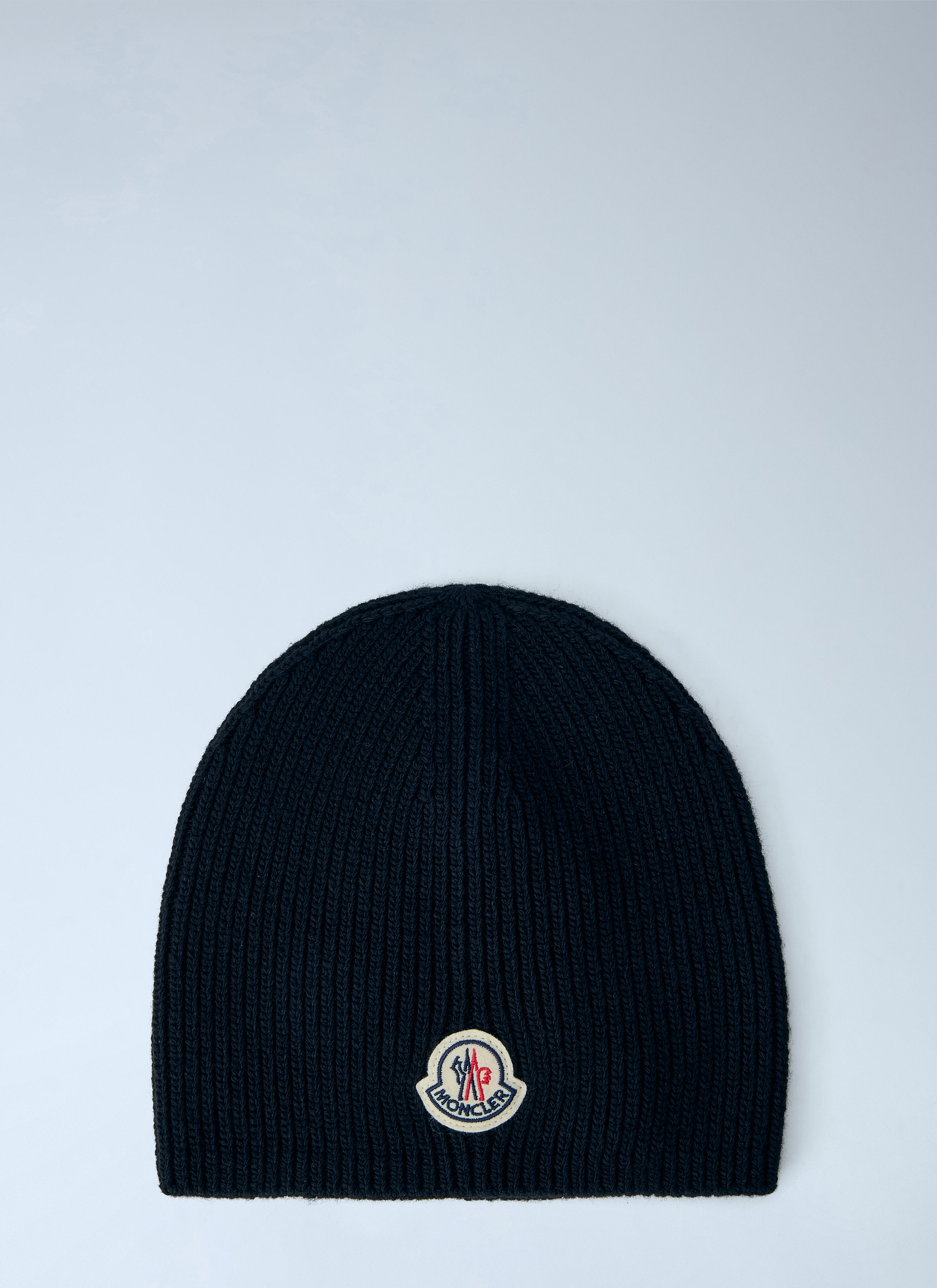 MONCLER Moncler Ribbed Wool Beanie Hat