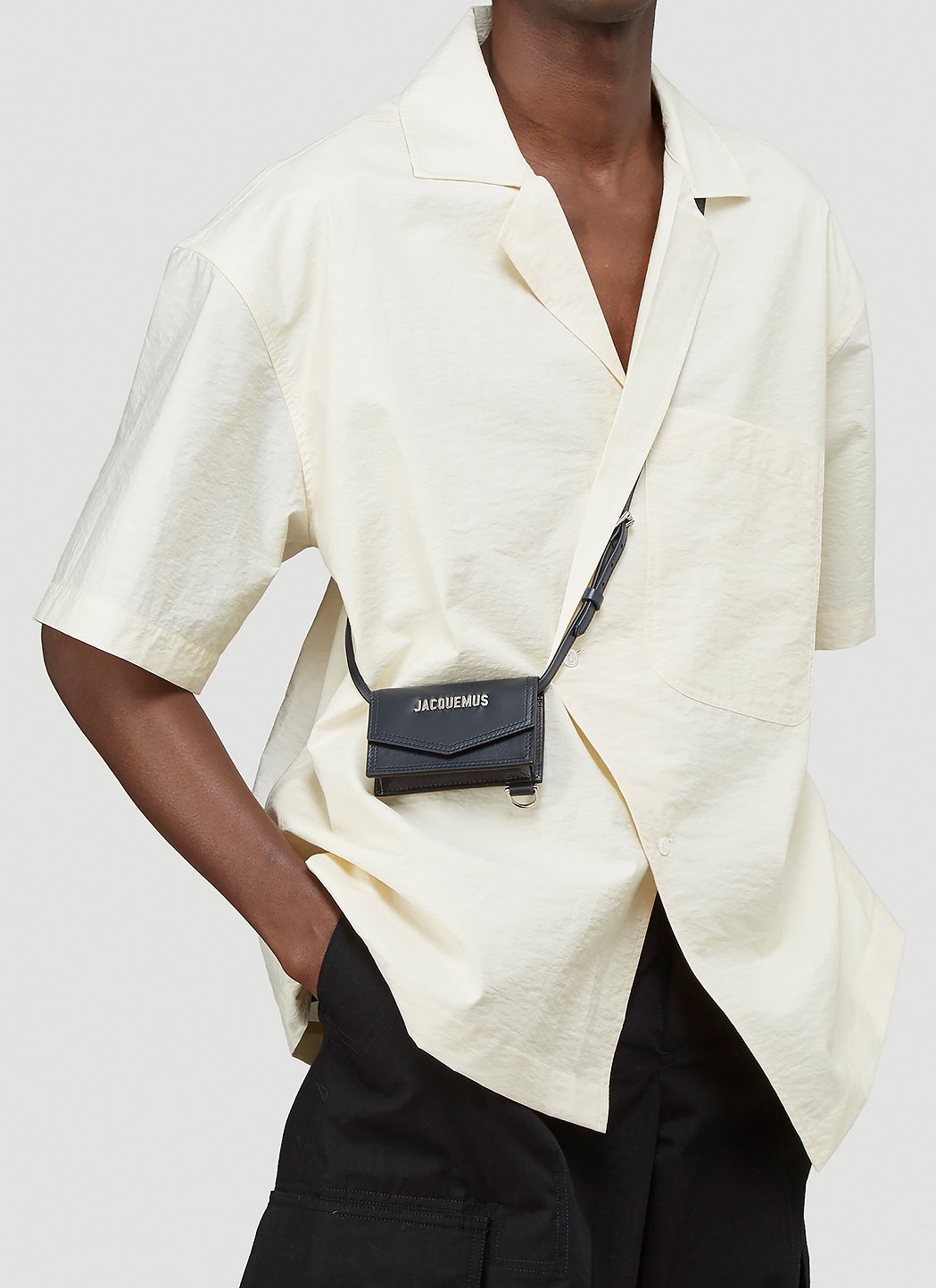 Jacquemus Men's Le Porte Azur Wallet in Blue LNCC