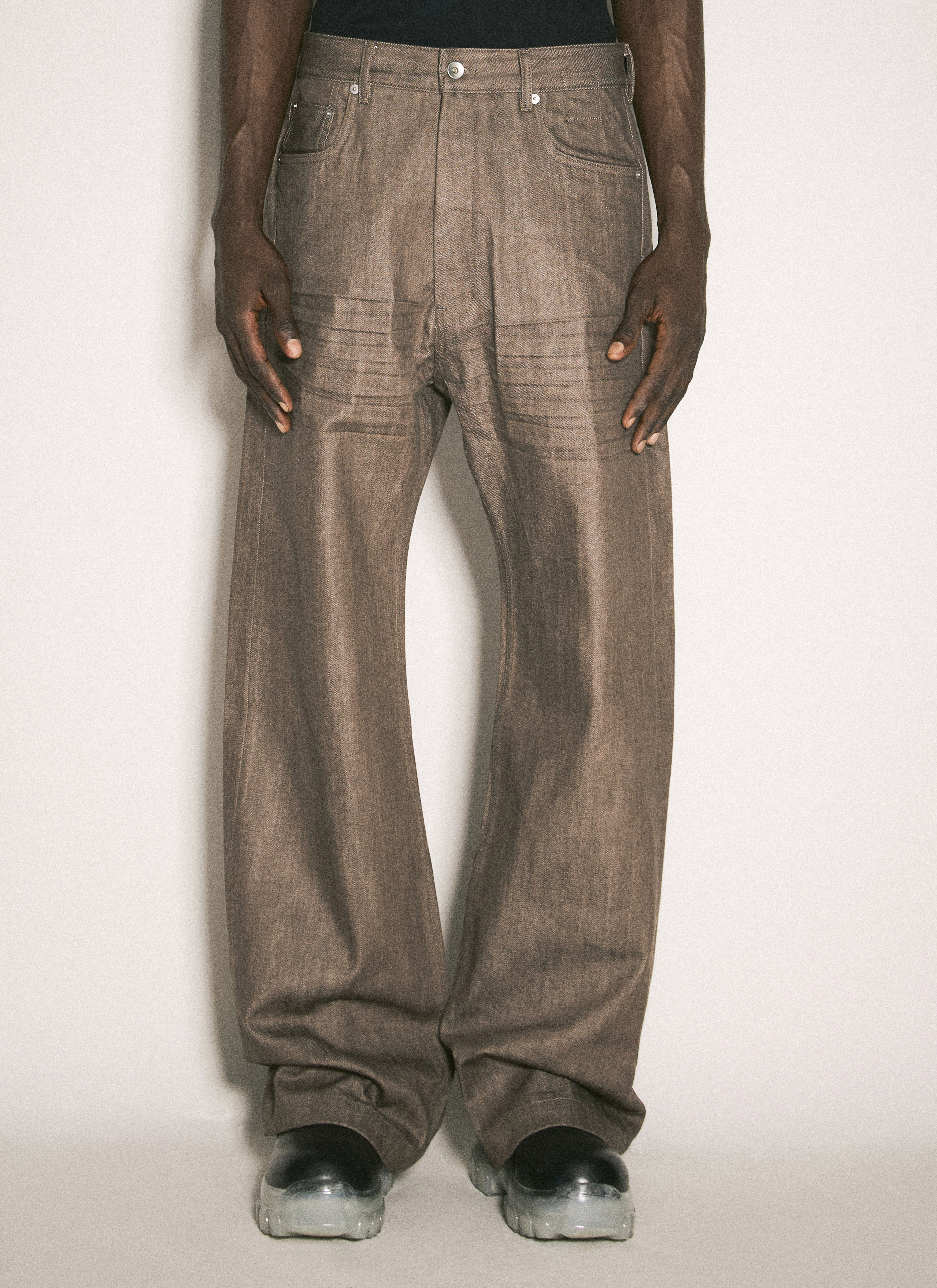 Rick Owens DRKSHDW Men's' Geth Jeans in Brown | LN-CC®