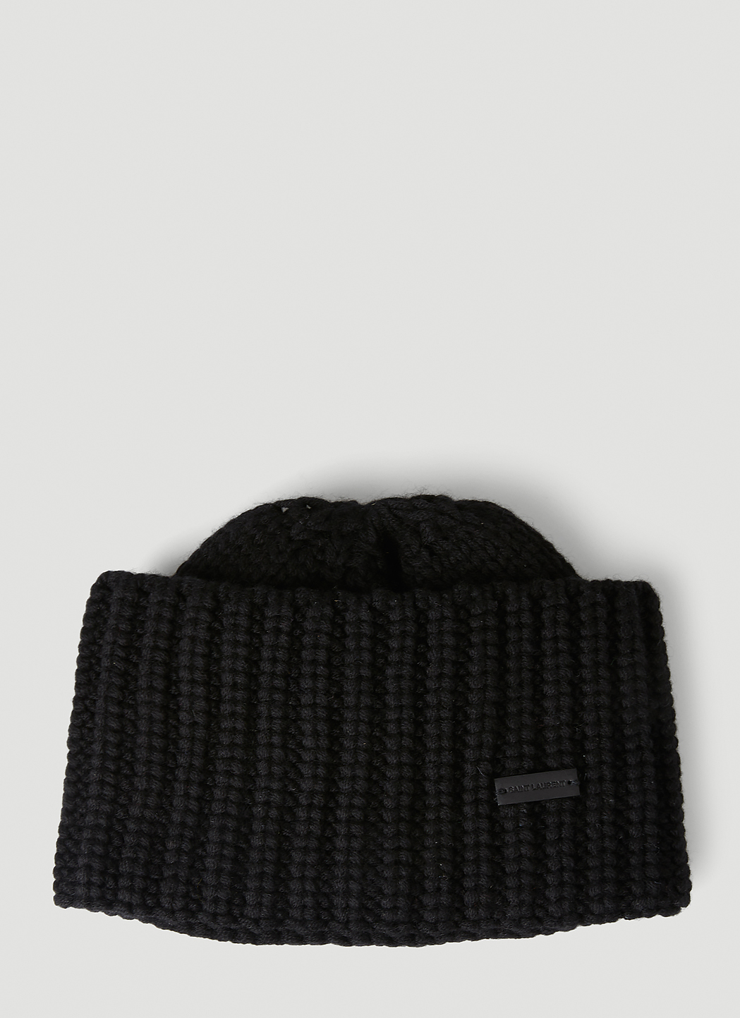 Wide Brim Knit Beanie Hat