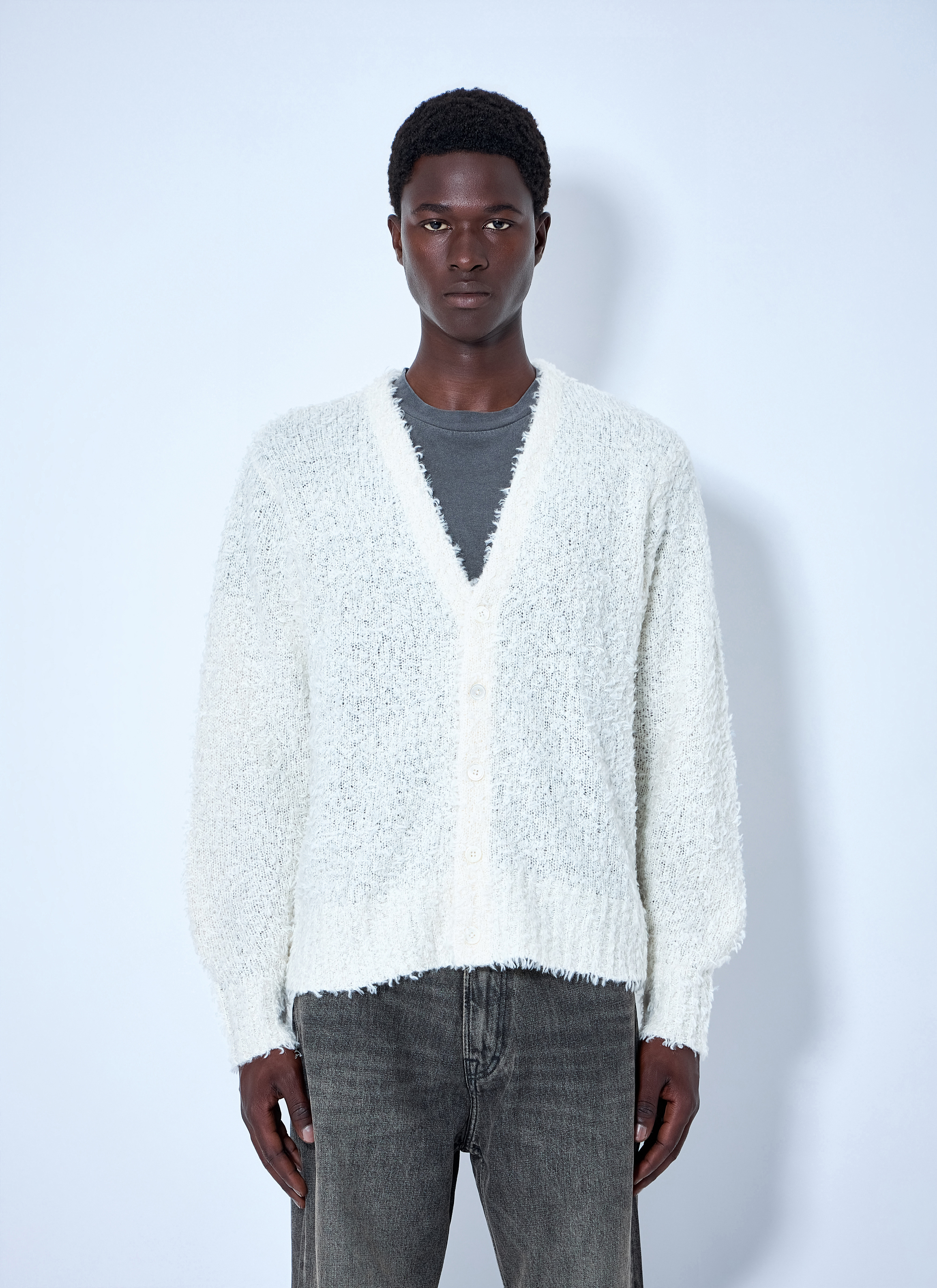 Stüssy Men's' Textured Cardigan in White | LN-CC®