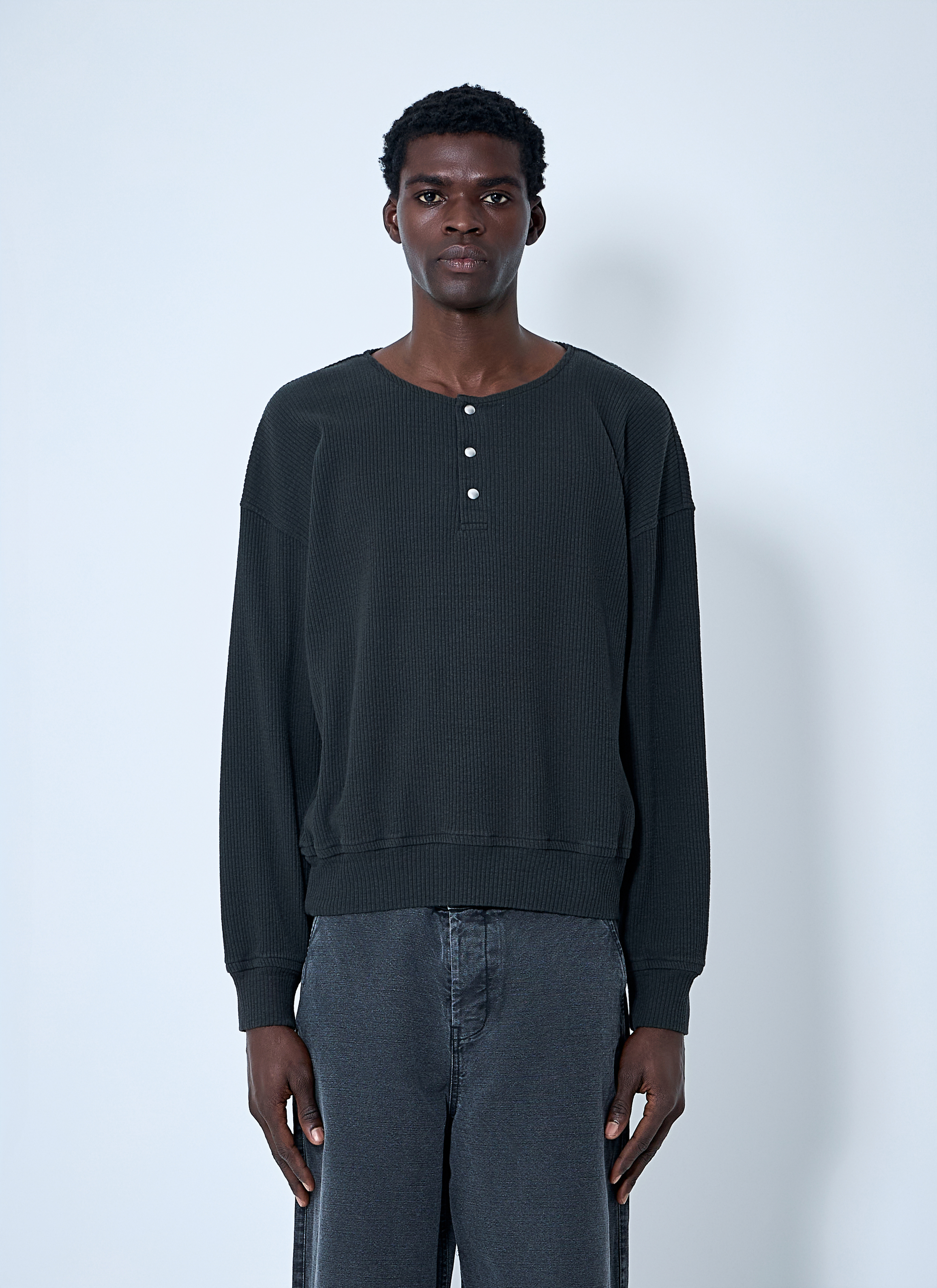 【関税込み】OUR LEGACY ブラック Ballon ヘンリーネック our0161001_blk_00.jpg