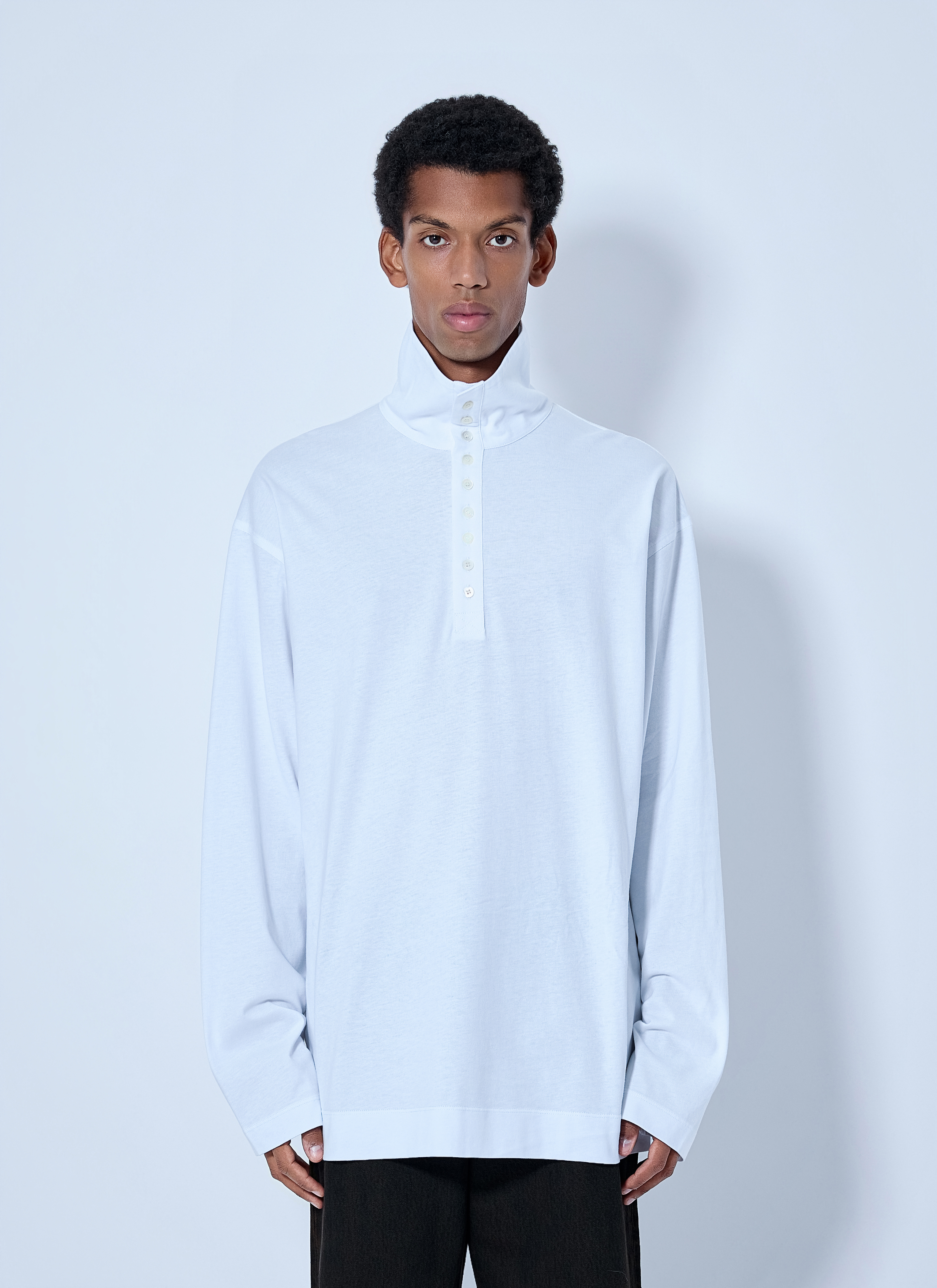 Dries Van Noten Dries Van Noten Hegon Long Sleeve Polo Shirt