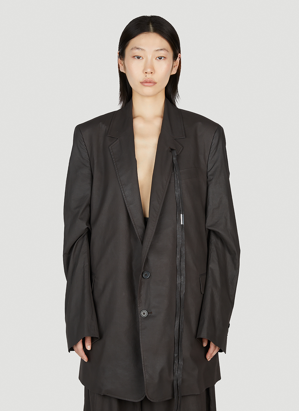 Ann Demeulemeester Women's' Agnes Slouchy Blazer in Dark