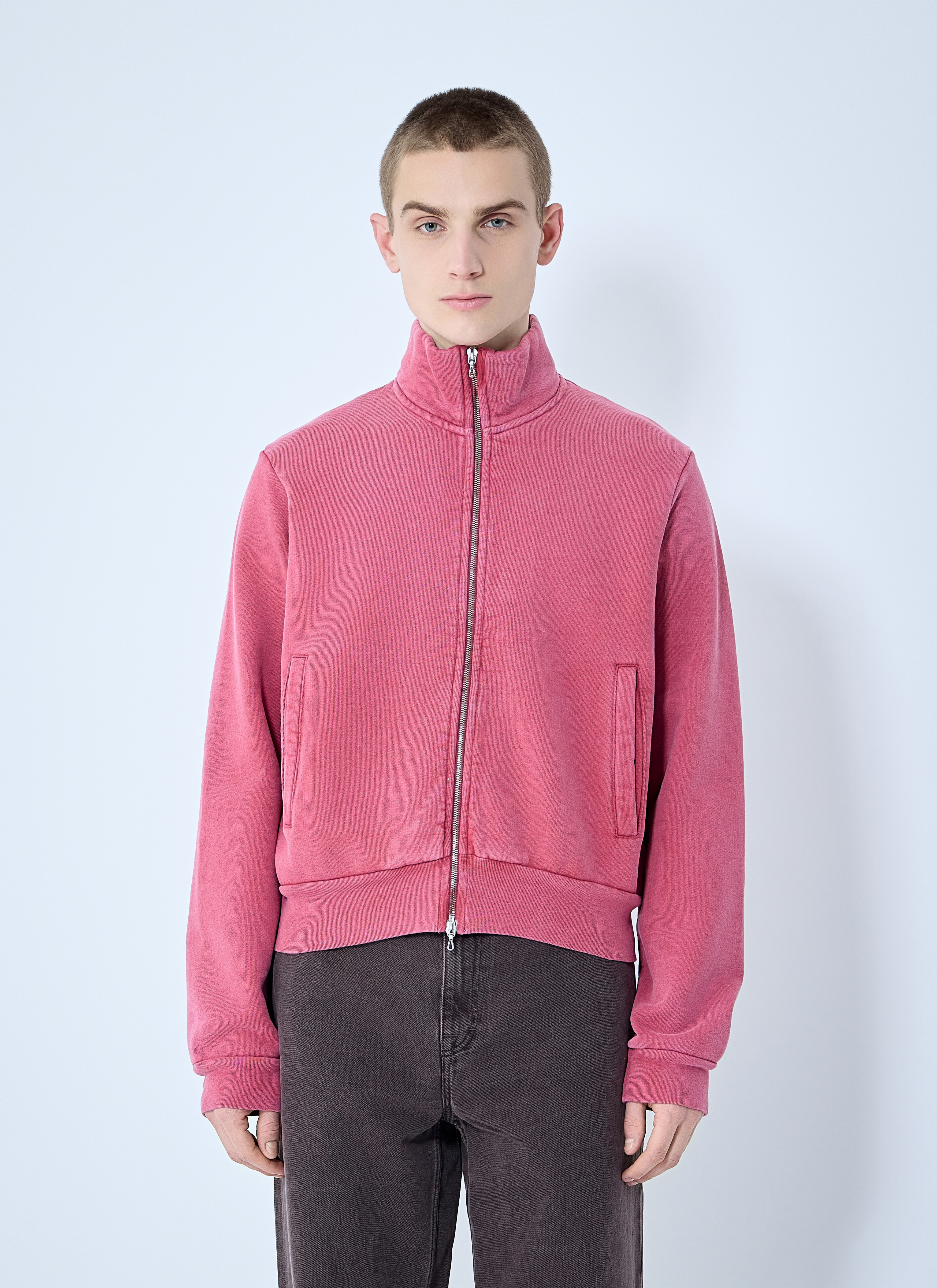 Our Legacy Men's' Mob Zip-Up Sweatshirt in Red | LN-CC®