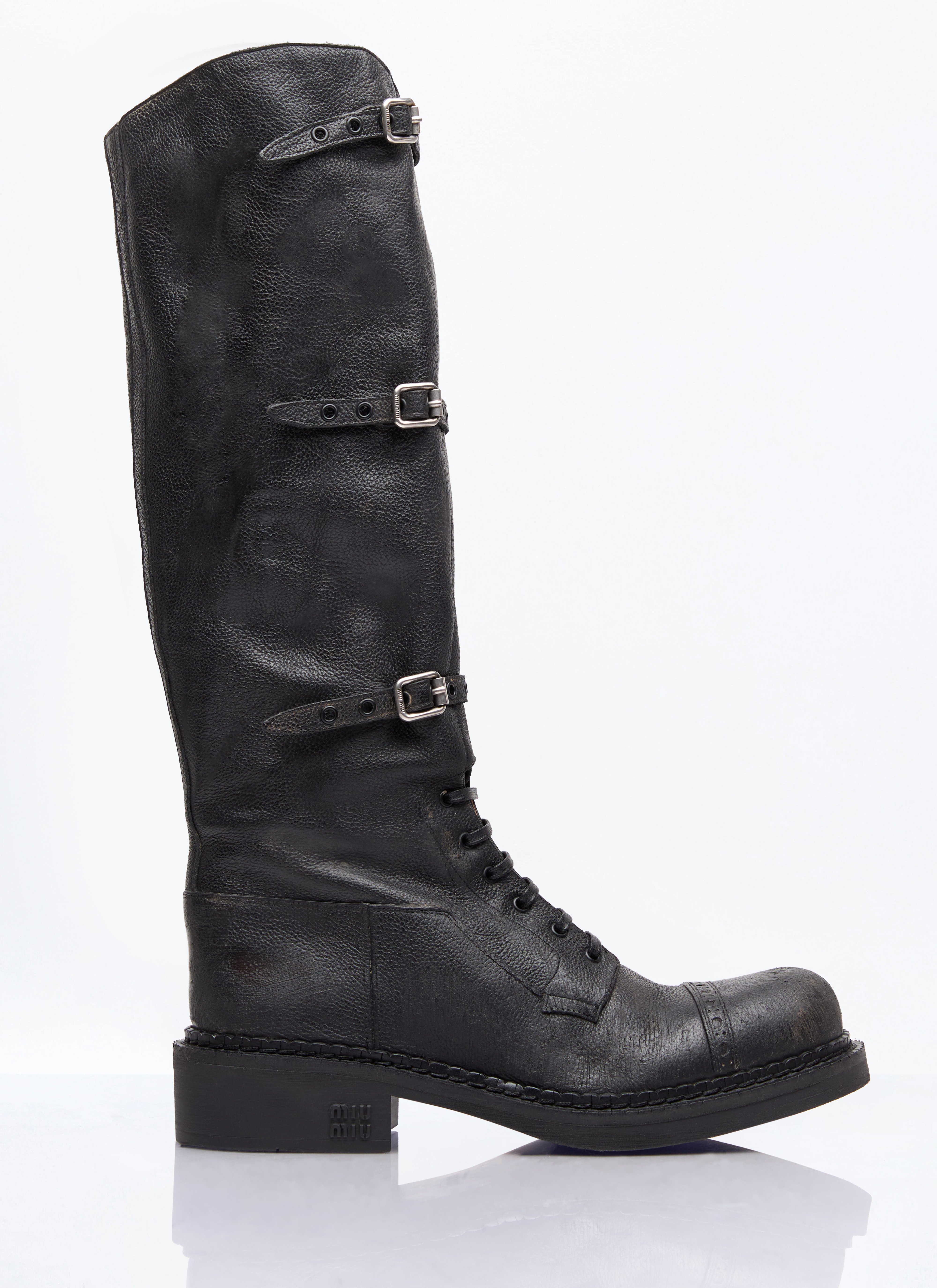 Miu Miu Miu Miu High Leather Boots