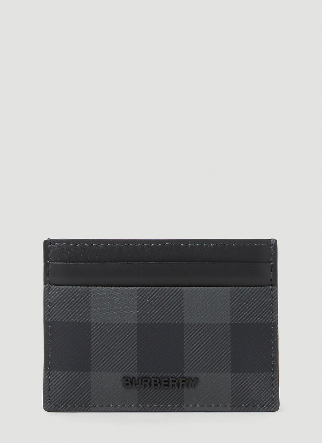 Burberry Men's Kier Business Grained Icon Stripe Card Case In Nocolor