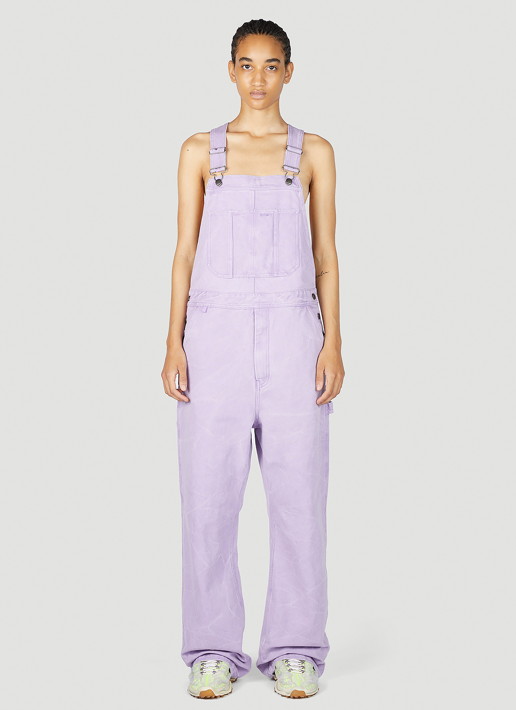 Acne Studios Women's' Canvas Cargo Overalls in Lilac | LN-CC®
