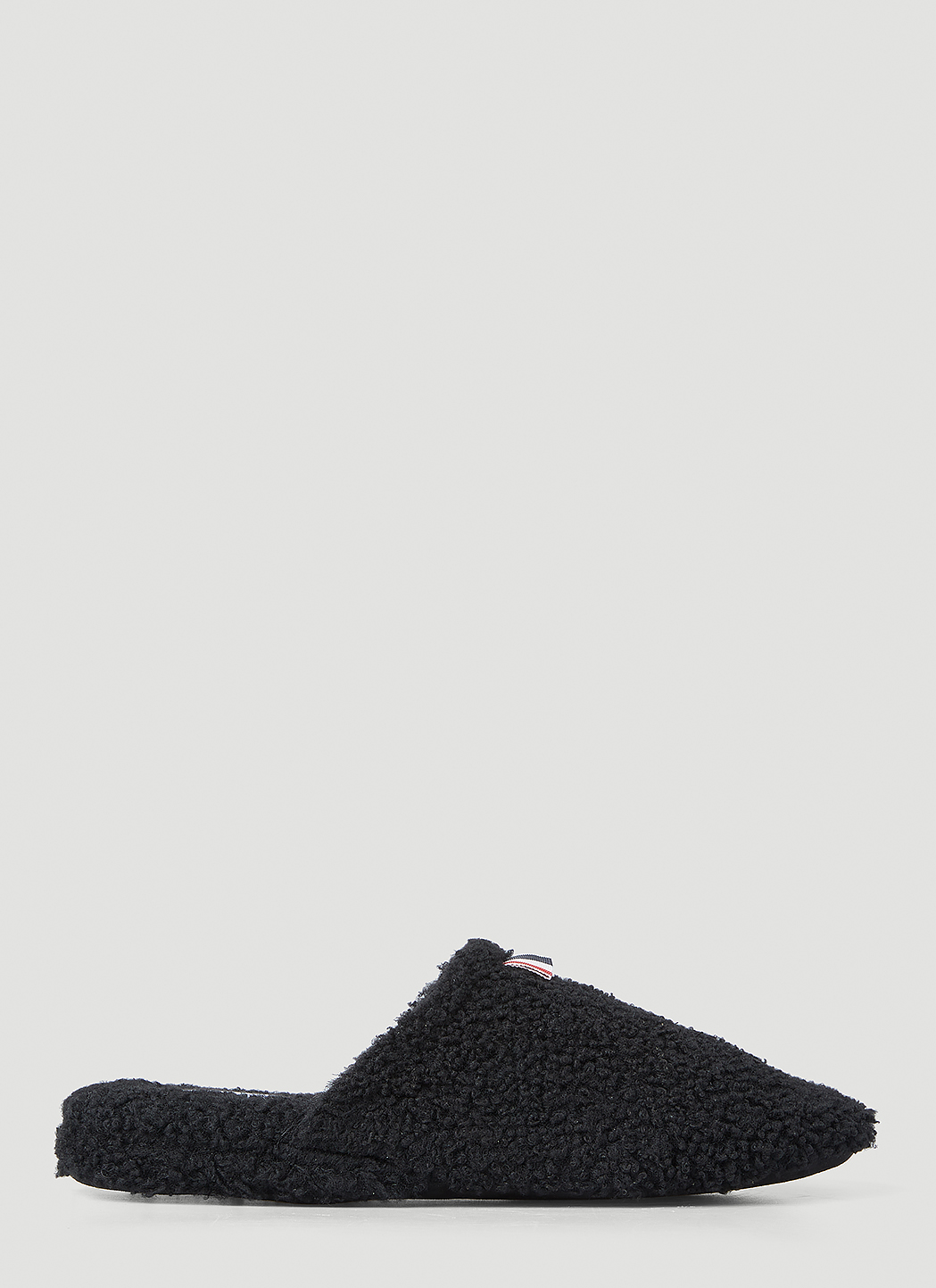 Logo Tab Shearling Slippers