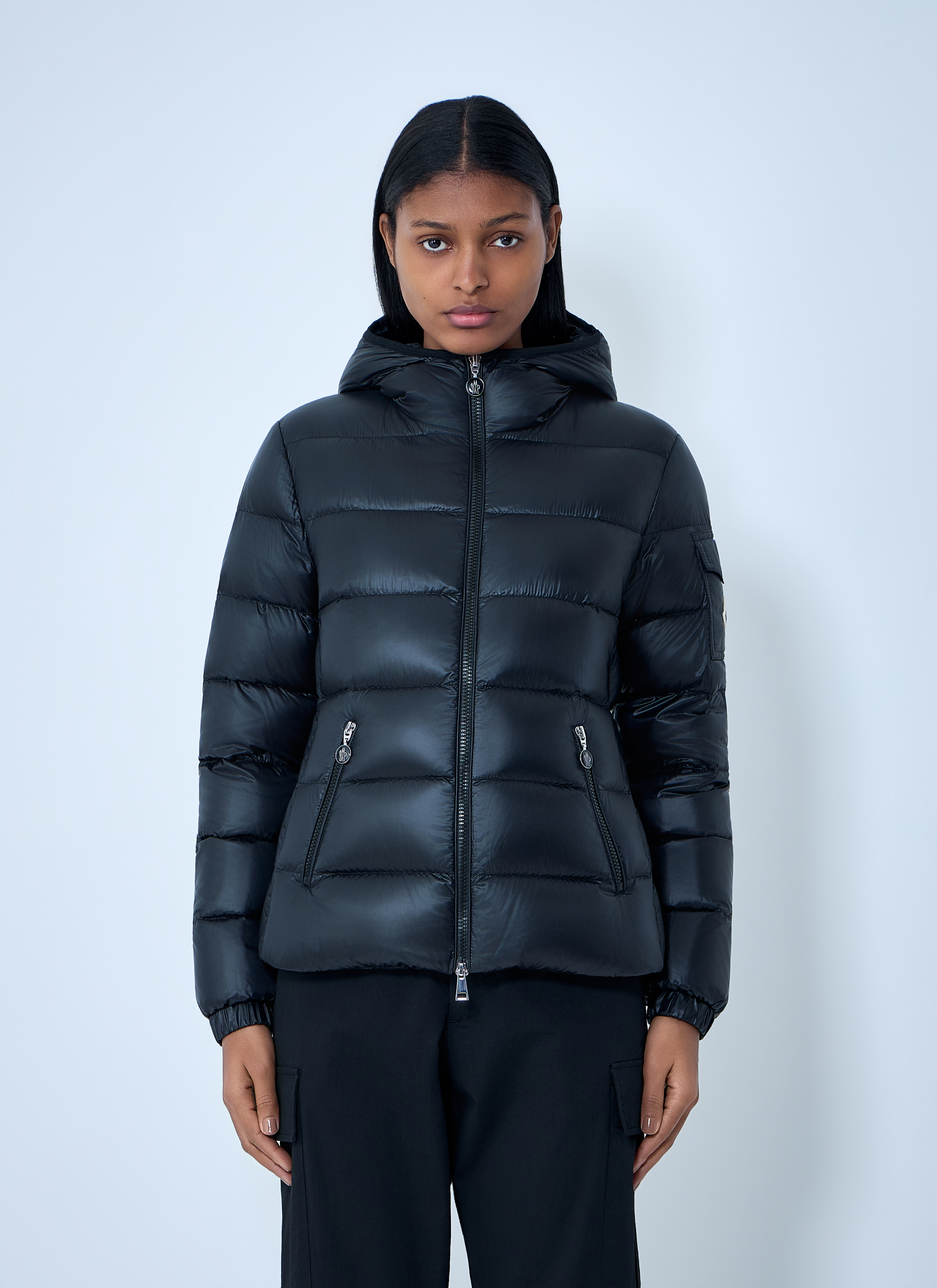 Moncler Women's Black Glesse Jacket - Woman Jackets 00