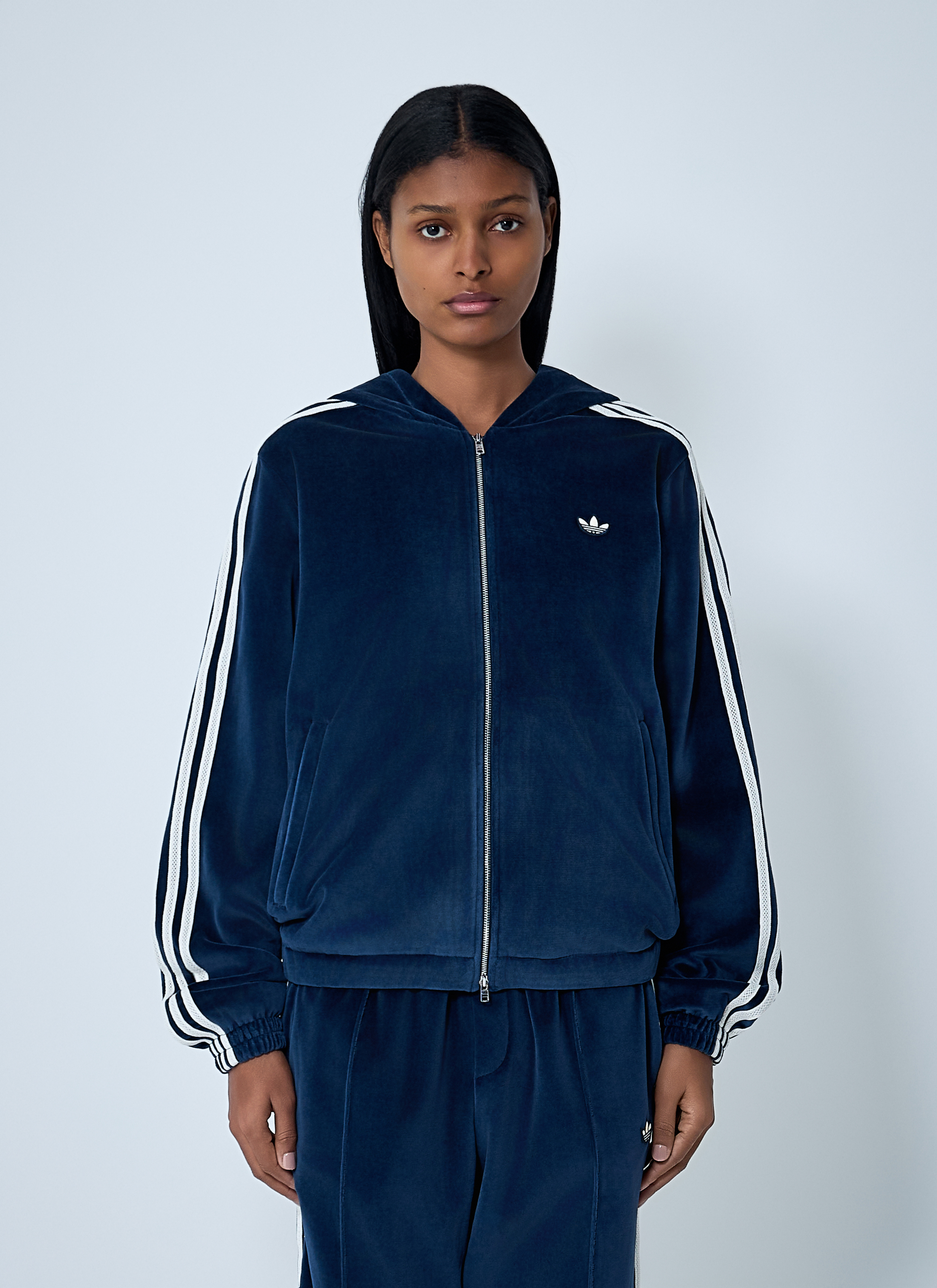 adidas by Wales Bonner Women's' Three Stripes Track Jacket in Navy