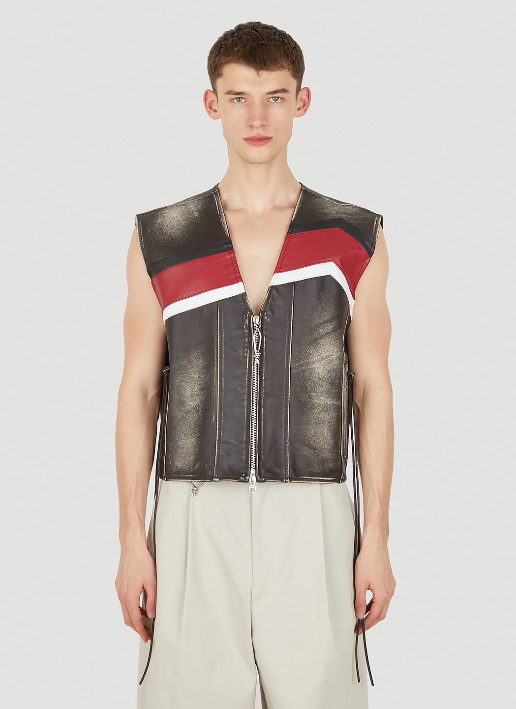 Harper Graphic Vintage Sleeveless Jacket