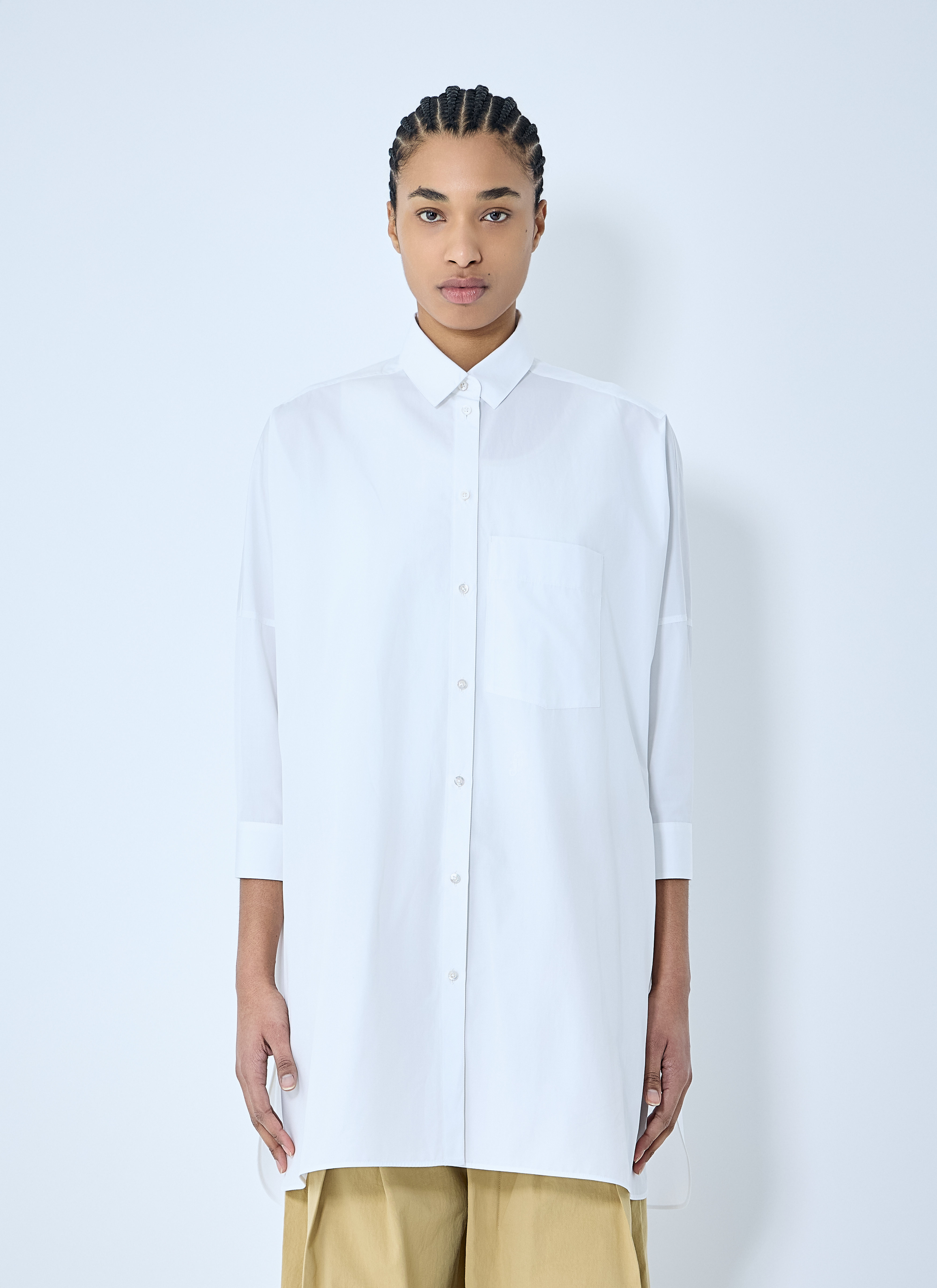 Jil Sander Women's' Cotton Sunday Shirt in White | LN-CC®