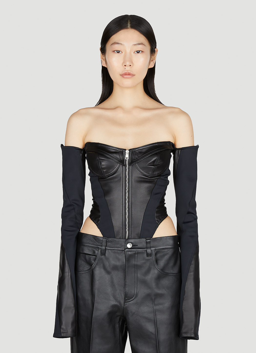 Leather Sculpted Bodysuit