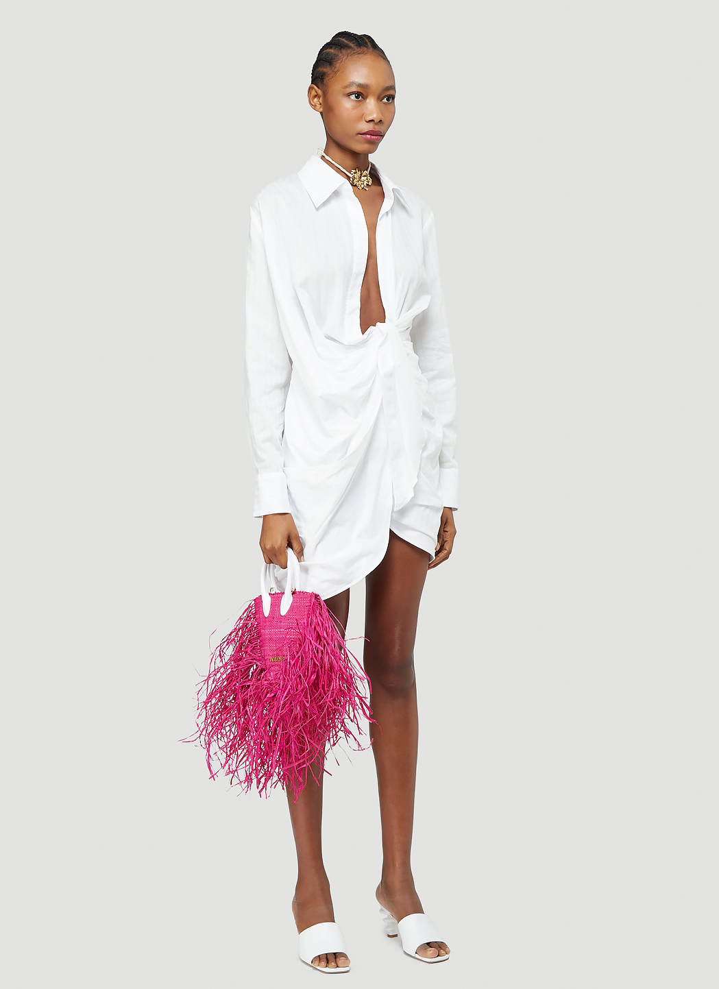 Jacquemus La Robe Bahia Dress in White | LN-CC