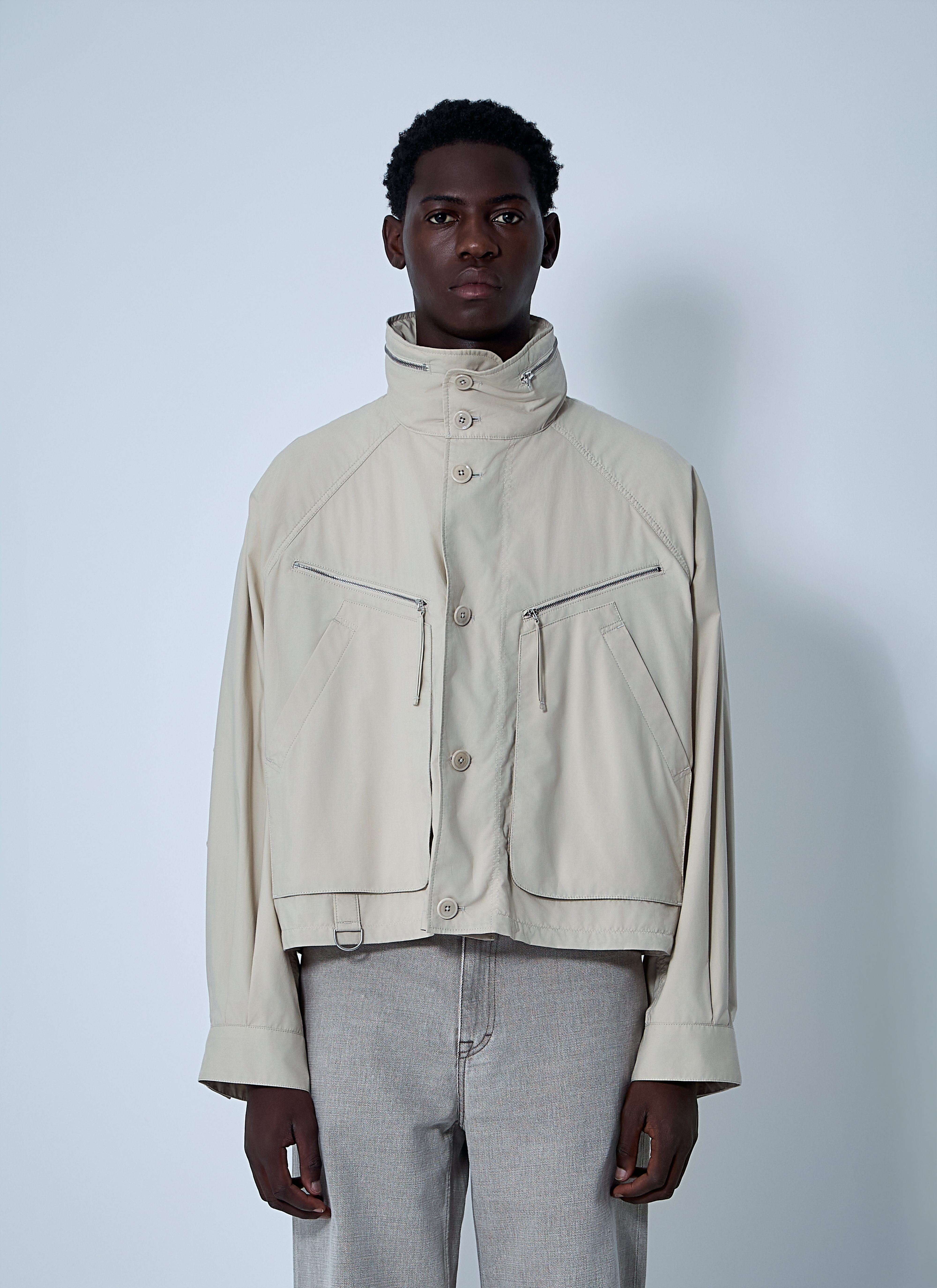 Lemaire Men's' Parachute Blouson Jacket in Beige | LN-CC®
