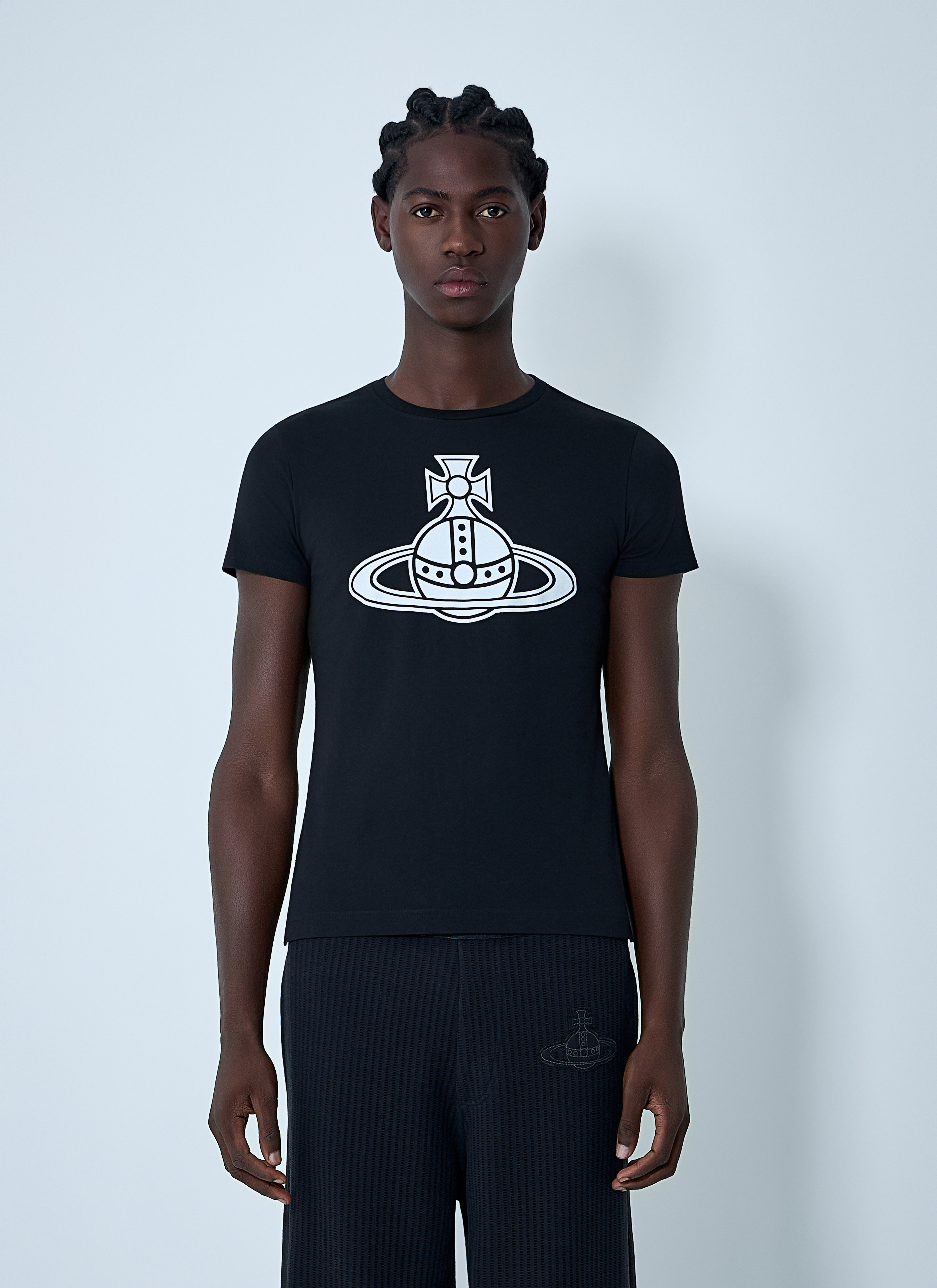Vivienne Westwood Men's' Logo Motif T-Shirt in Black | LN-CC®