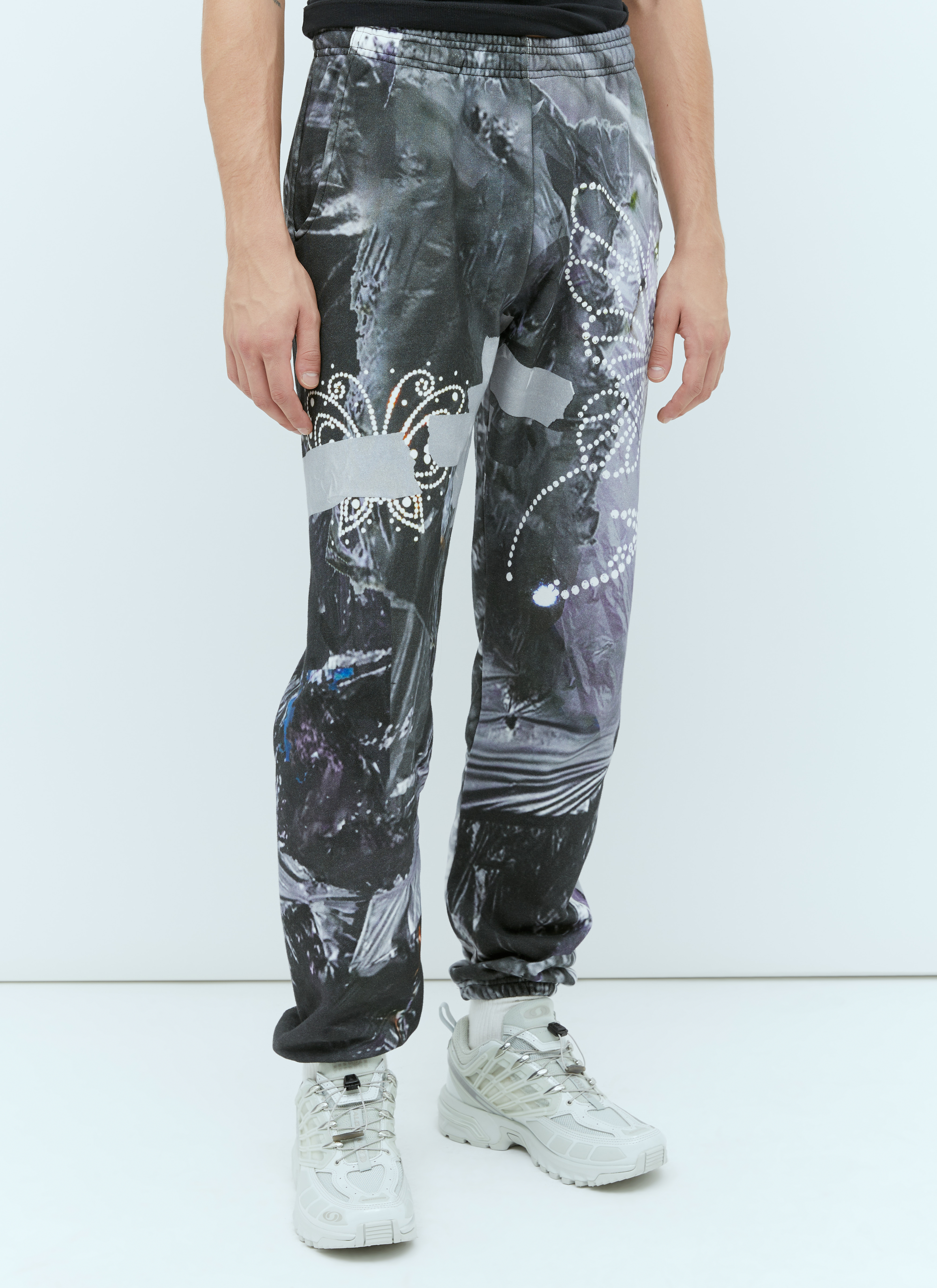 【Praying】Track Bottoms Praying Men's' Garbage Track Pants in Black | LN-CC®