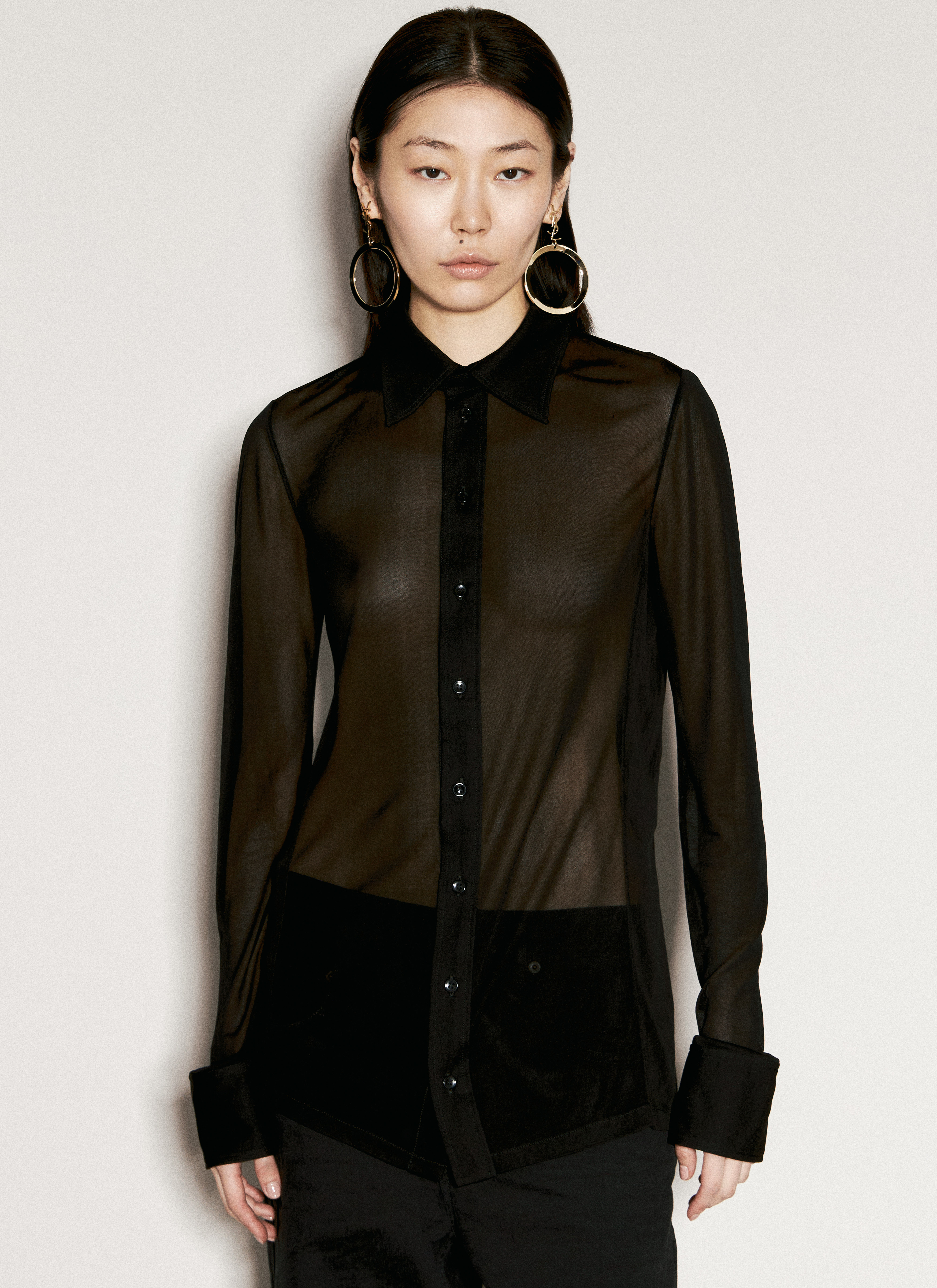 【送料&関税込】Saint Laurent Embroidered Crepe Blouse sla0255008_blk_00.jpg