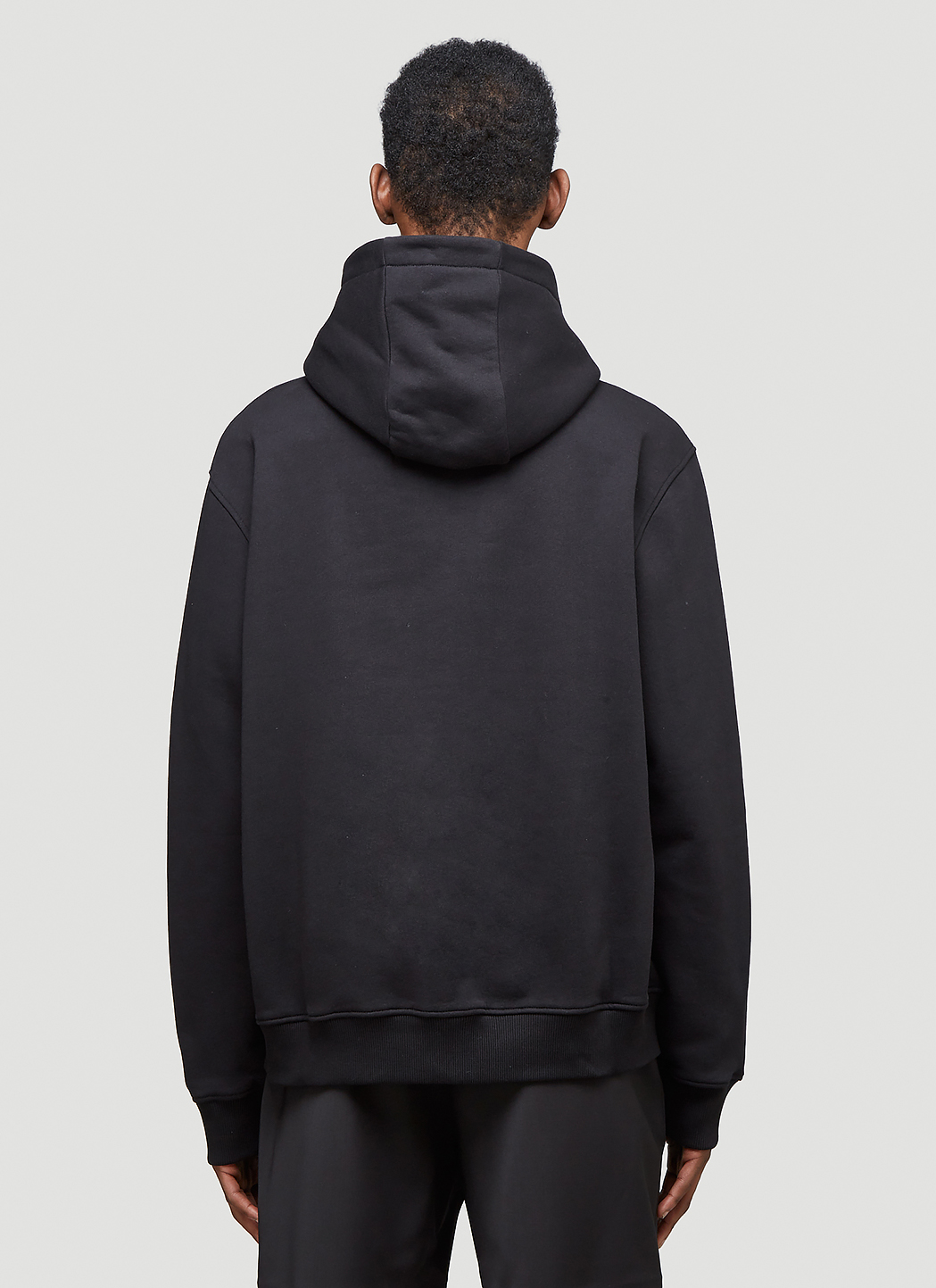 1017 ALYX 9SM Men's Zip-Up Hooded Sweatshirt in Black | LN-CC