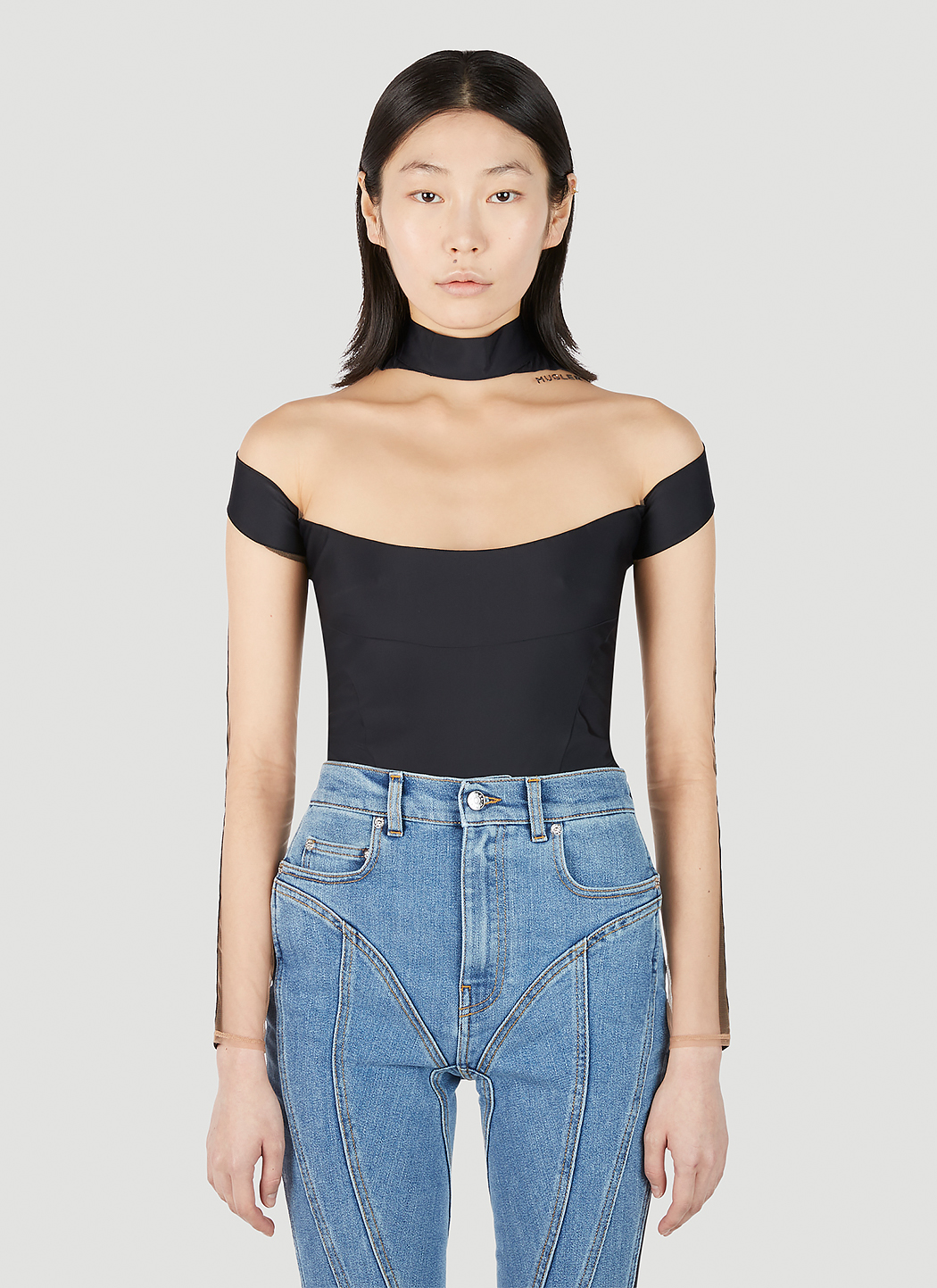 Cut Out Illusion Bodysuit