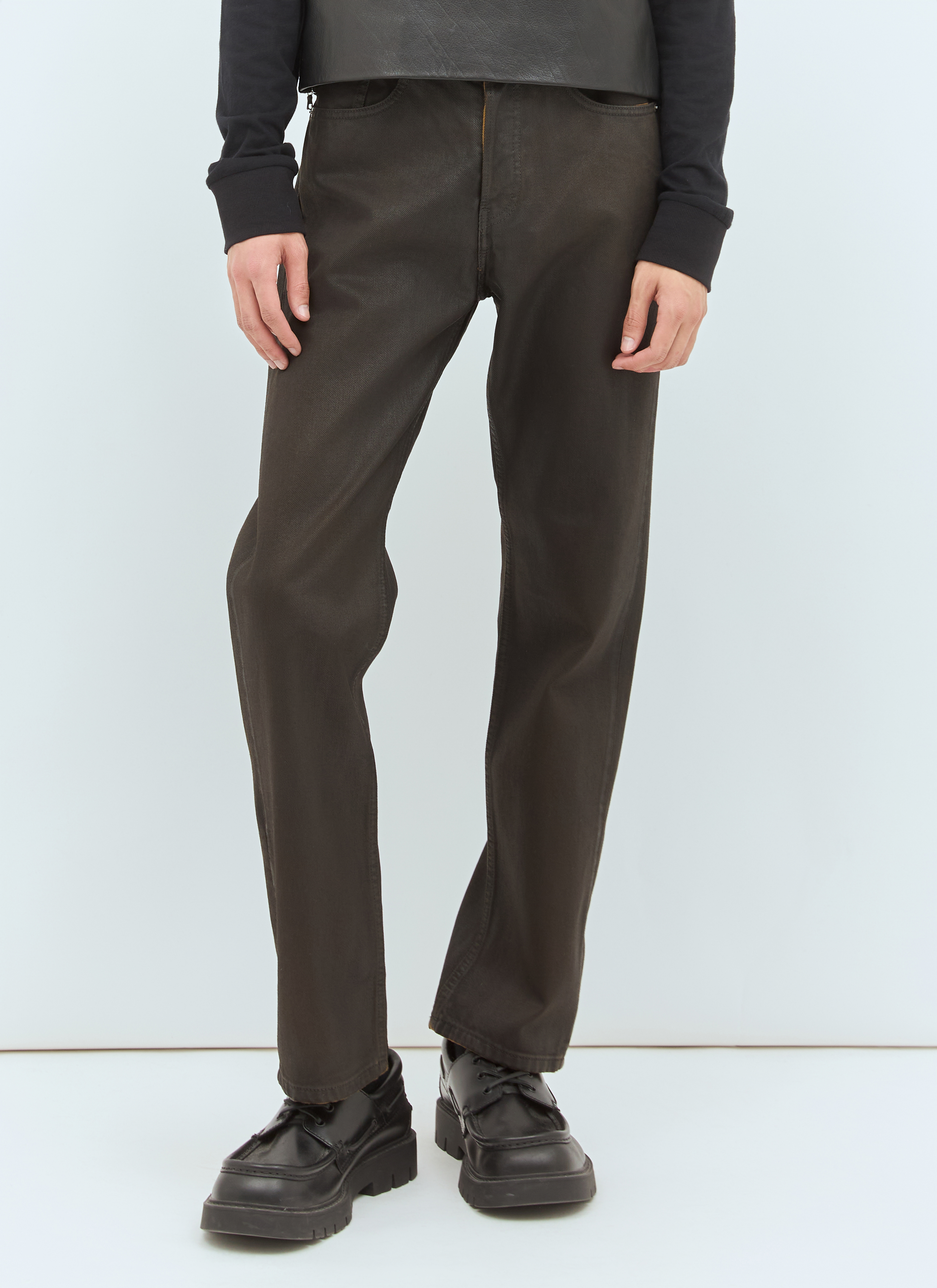DRIES VAN NOTEN - DRIES VAN NOTEN コーティング デニムパンツ