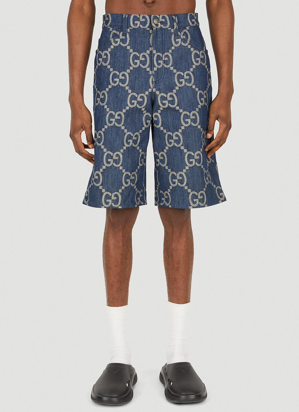GG Denim Bermuda Shorts