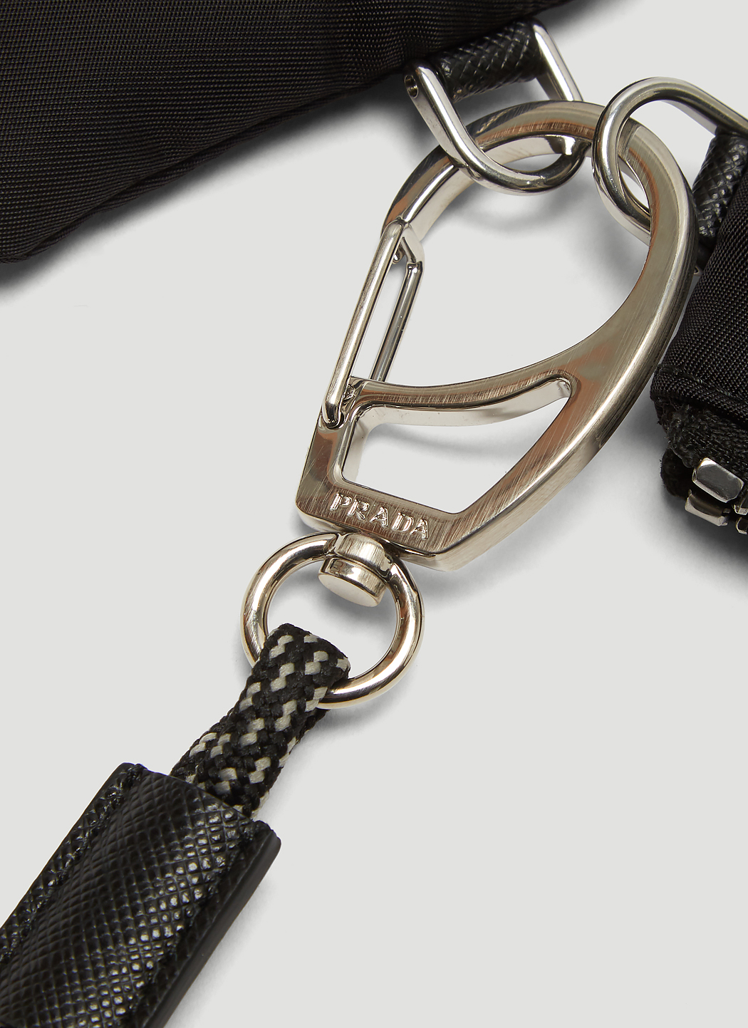 Prada Lanyard Cardholder in Black LNCC