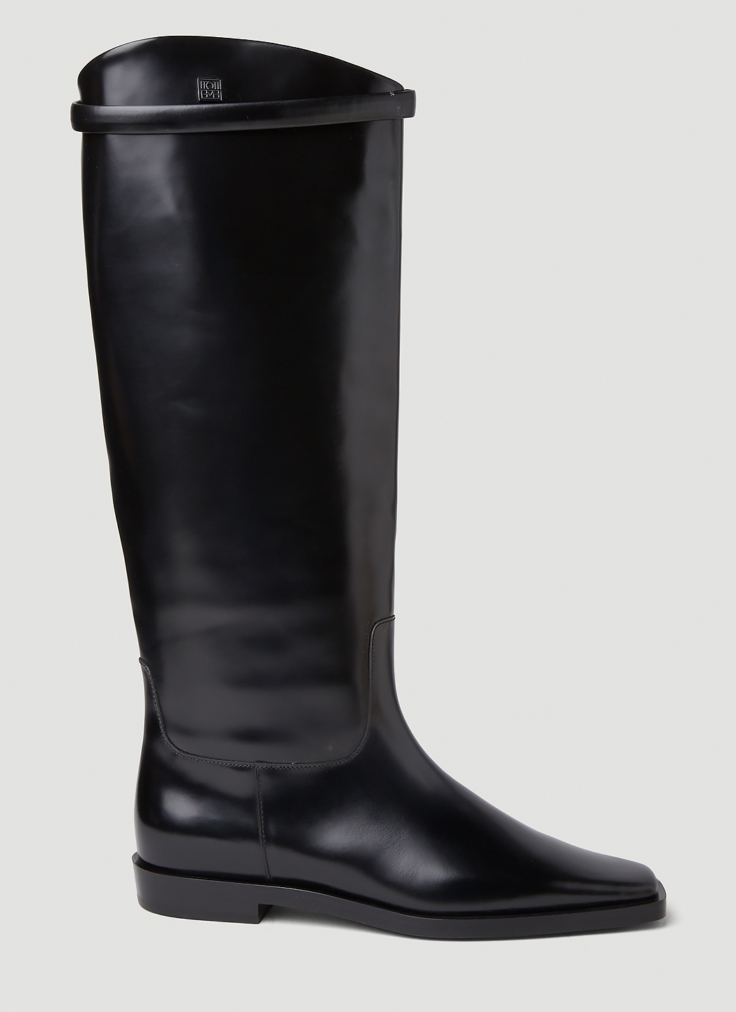 【TOTEME】レザー 乗馬ブーツ ライディングブーツ Totême Riding Boots in Black | LN-CC