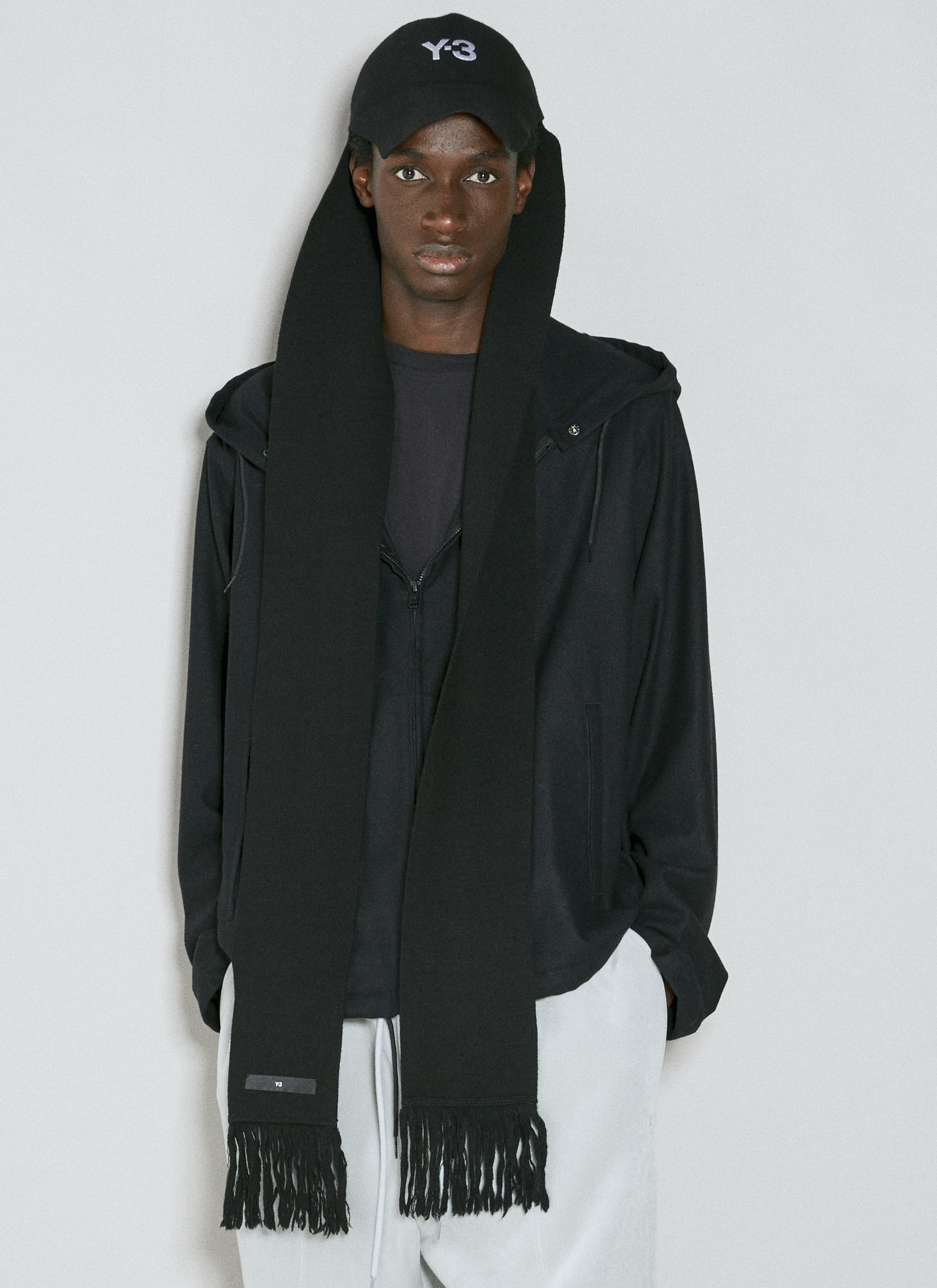 Y-3 Yohji Yamamoto THREE STRIPE SCARF (BLACK)の商品ページ