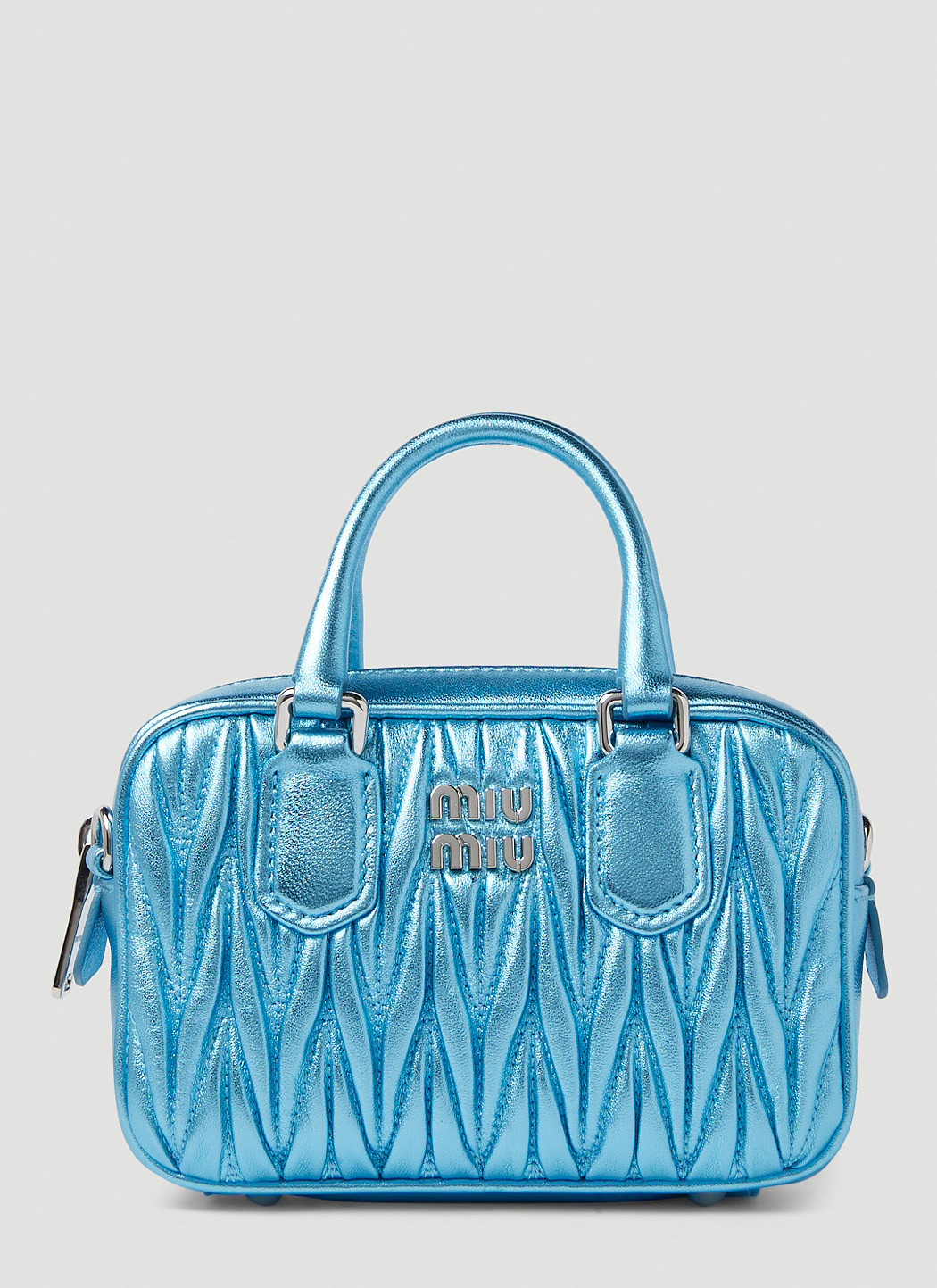 Matelassé Metallic Mini Handbag