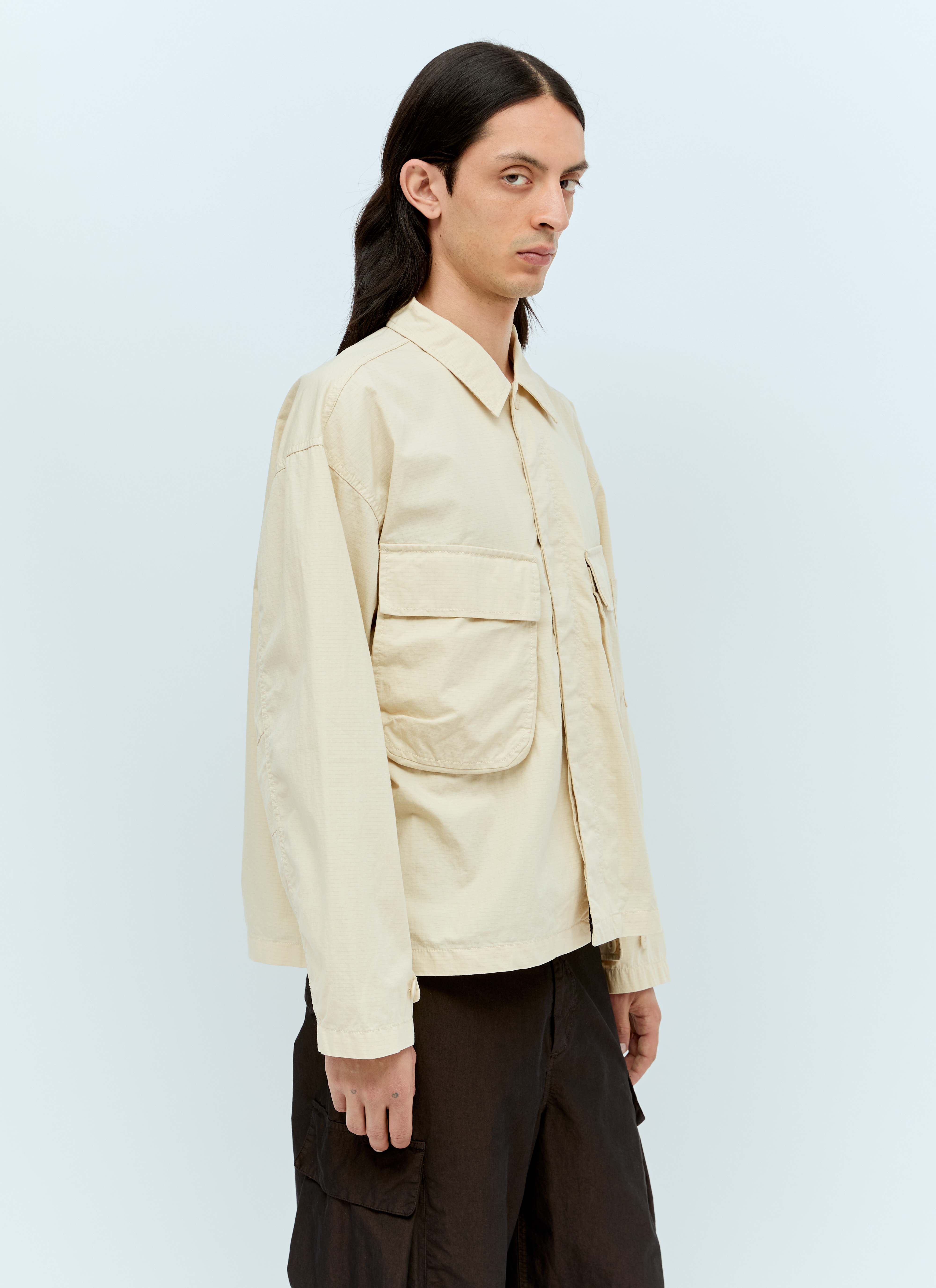 Stüssy Men's' Military Overshirt in Beige | LN-CC®