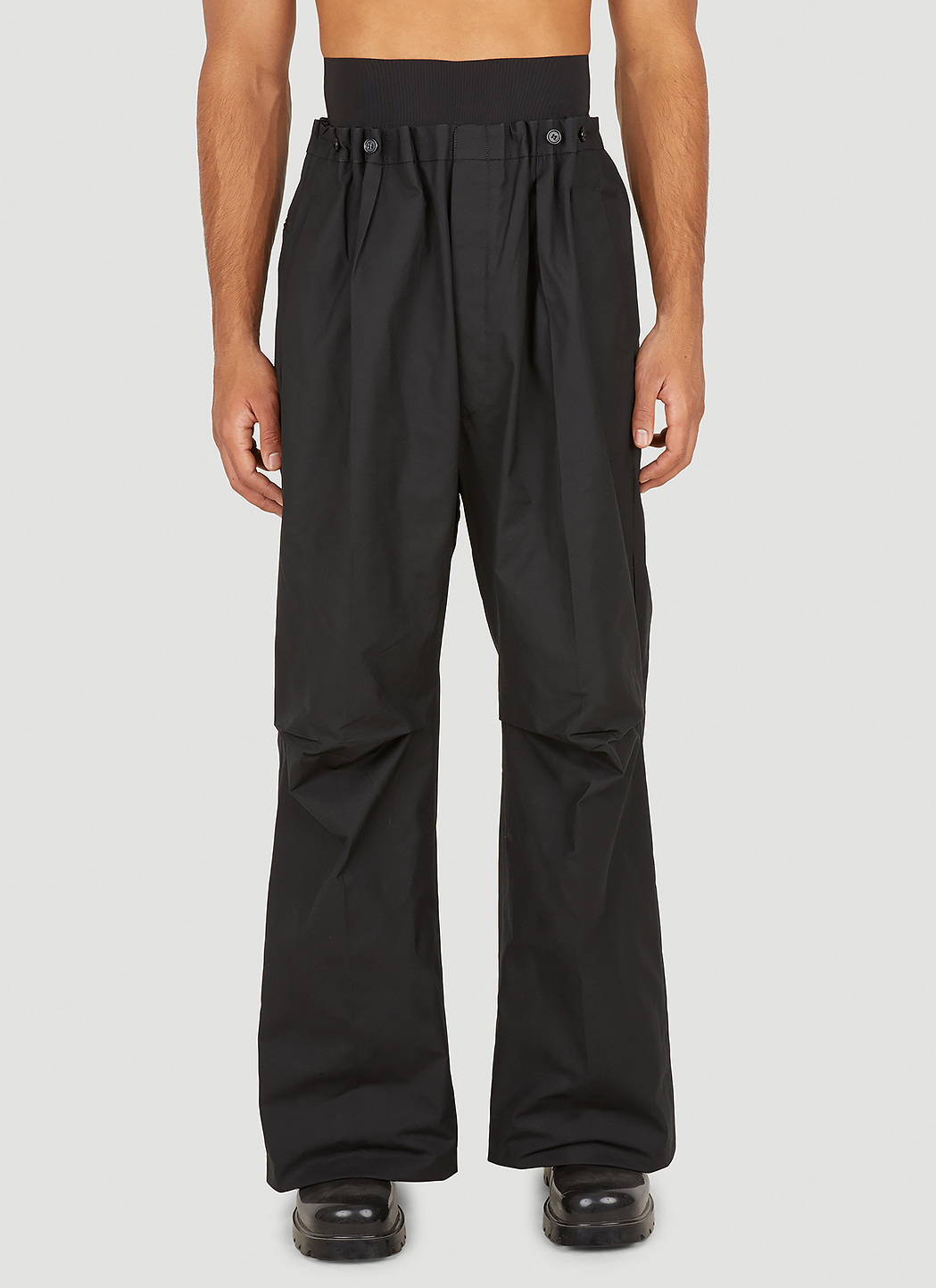 Raf Simons Gathered Pants in Black | LN-CC