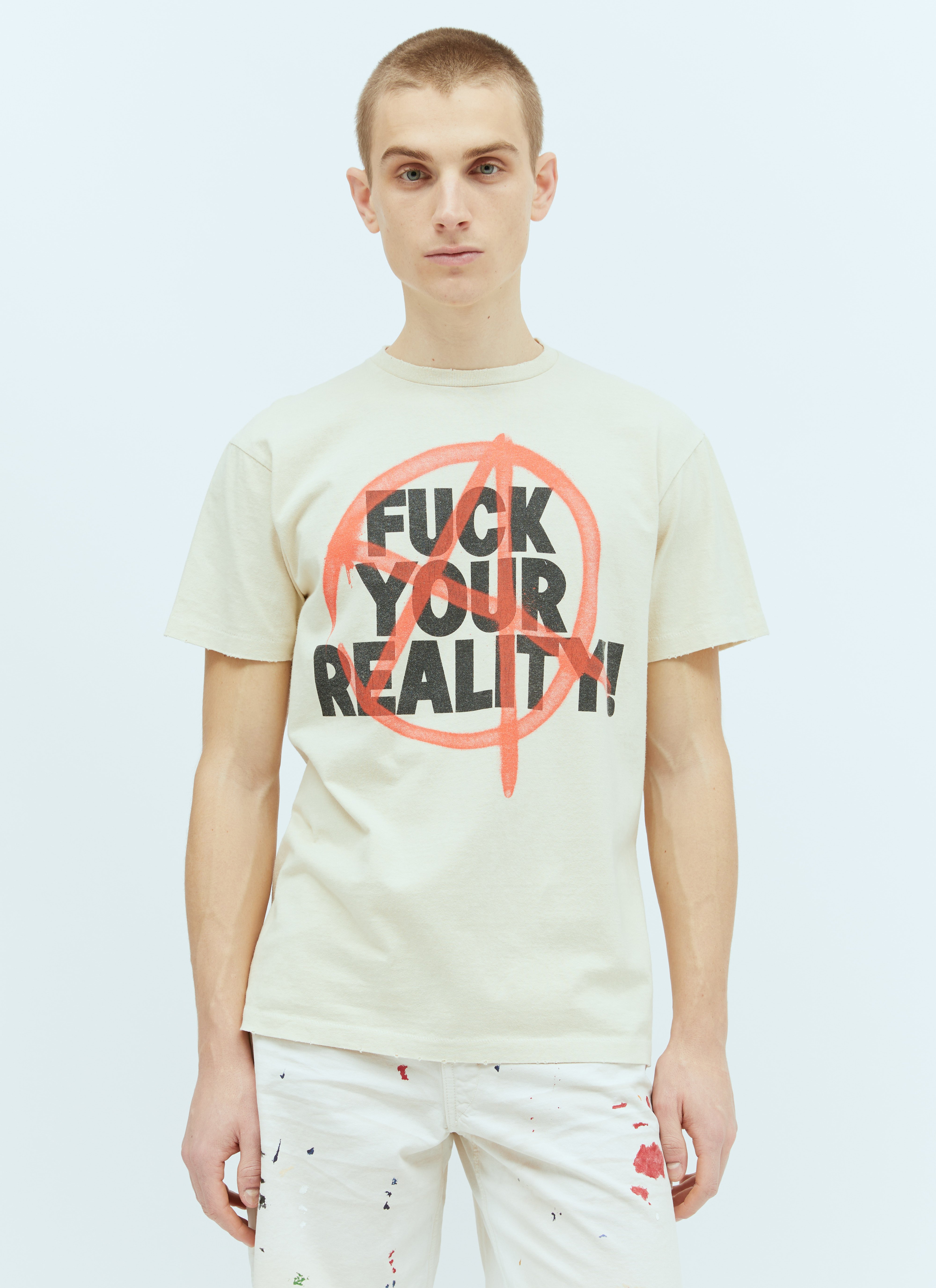 Gallery Dept. Men's' Fuck Your Reality T-Shirt in Beige | LN-CC®